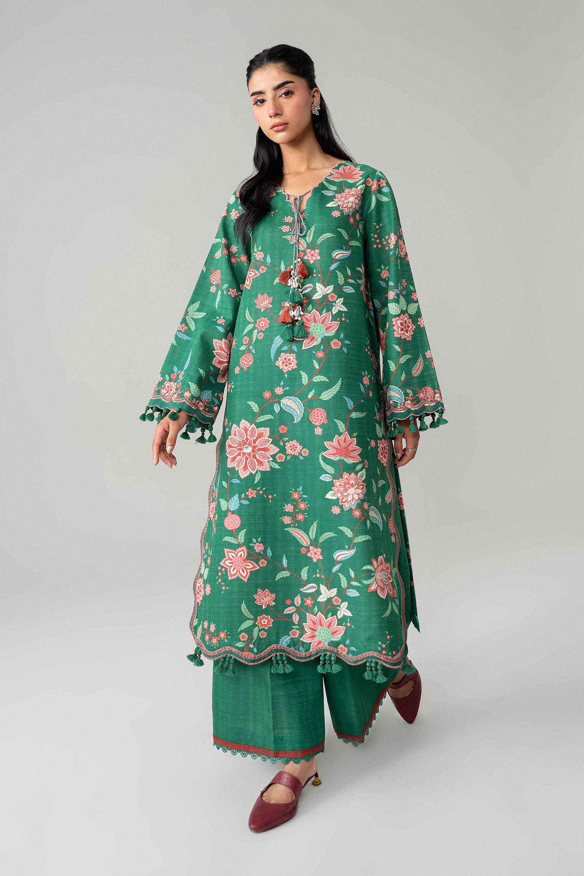 2 Piece - Printed Embroidered Suit - U2STE-NISHA26WV1-24 for Women - Unstitched Collection | Nishat | Shop Online