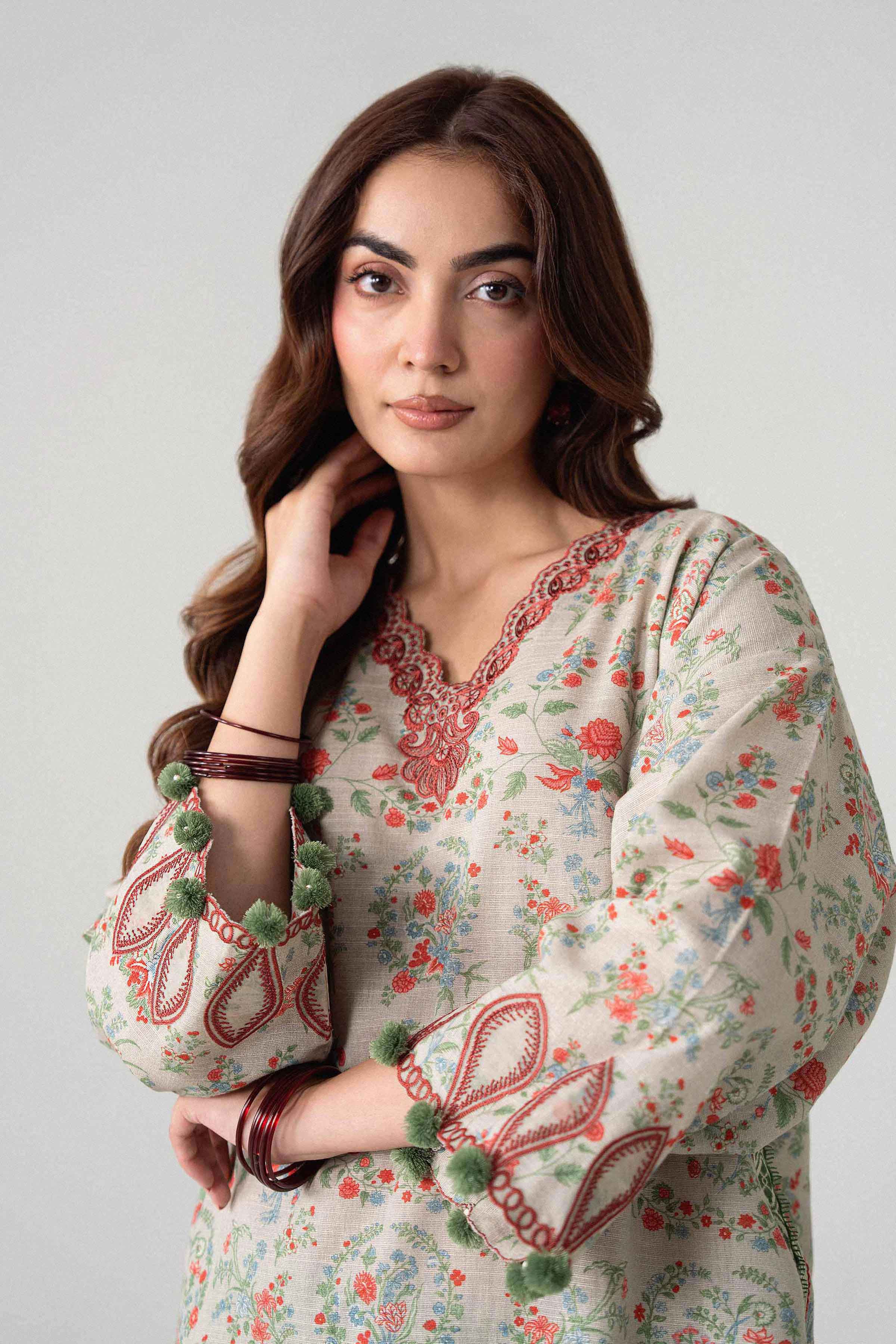 2 Piece - Printed Embroidered Suit - U2STE-NISHA26WV1-25 for Women - Unstitched Collection | Nishat | Shop Online