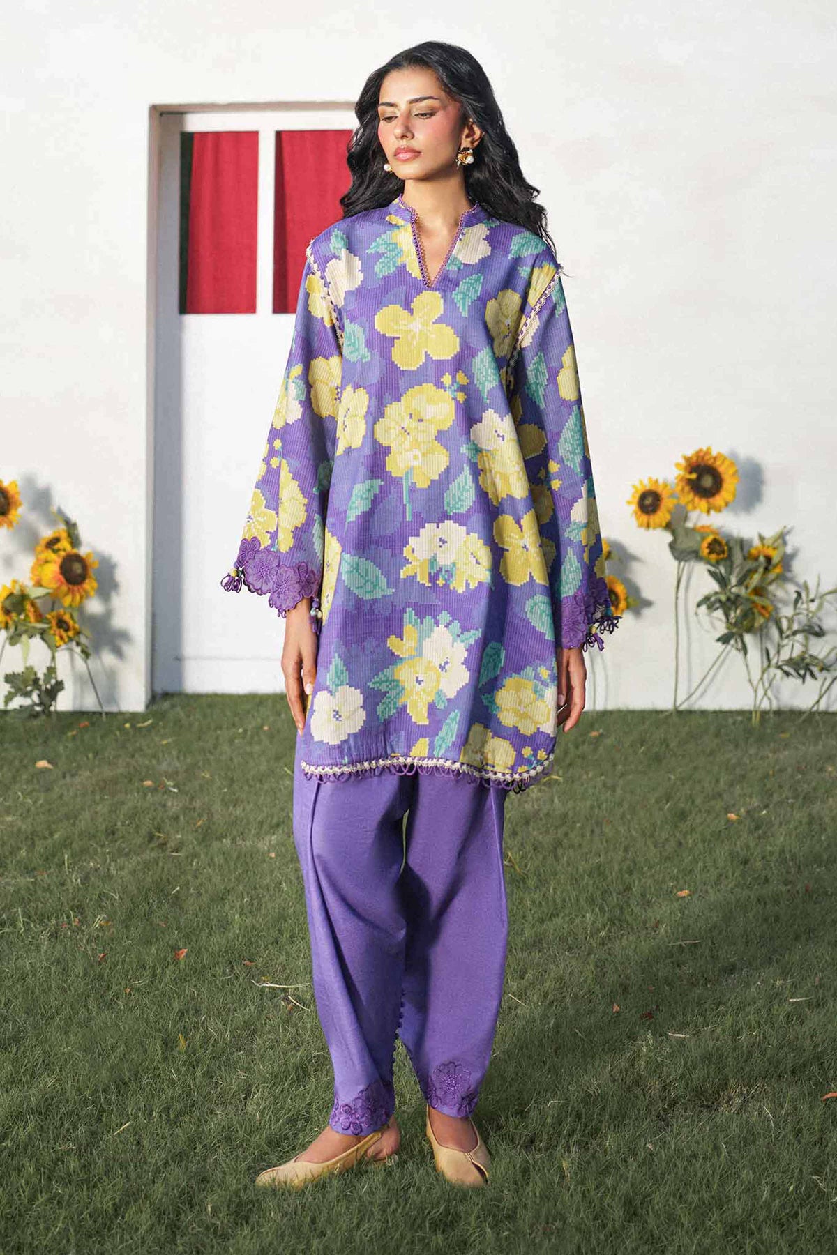 2 Piece - Printed Embroidered Suit - U2STE-NISHA26WV1-26 for Women - Unstitched Collection | Nishat | Shop Online