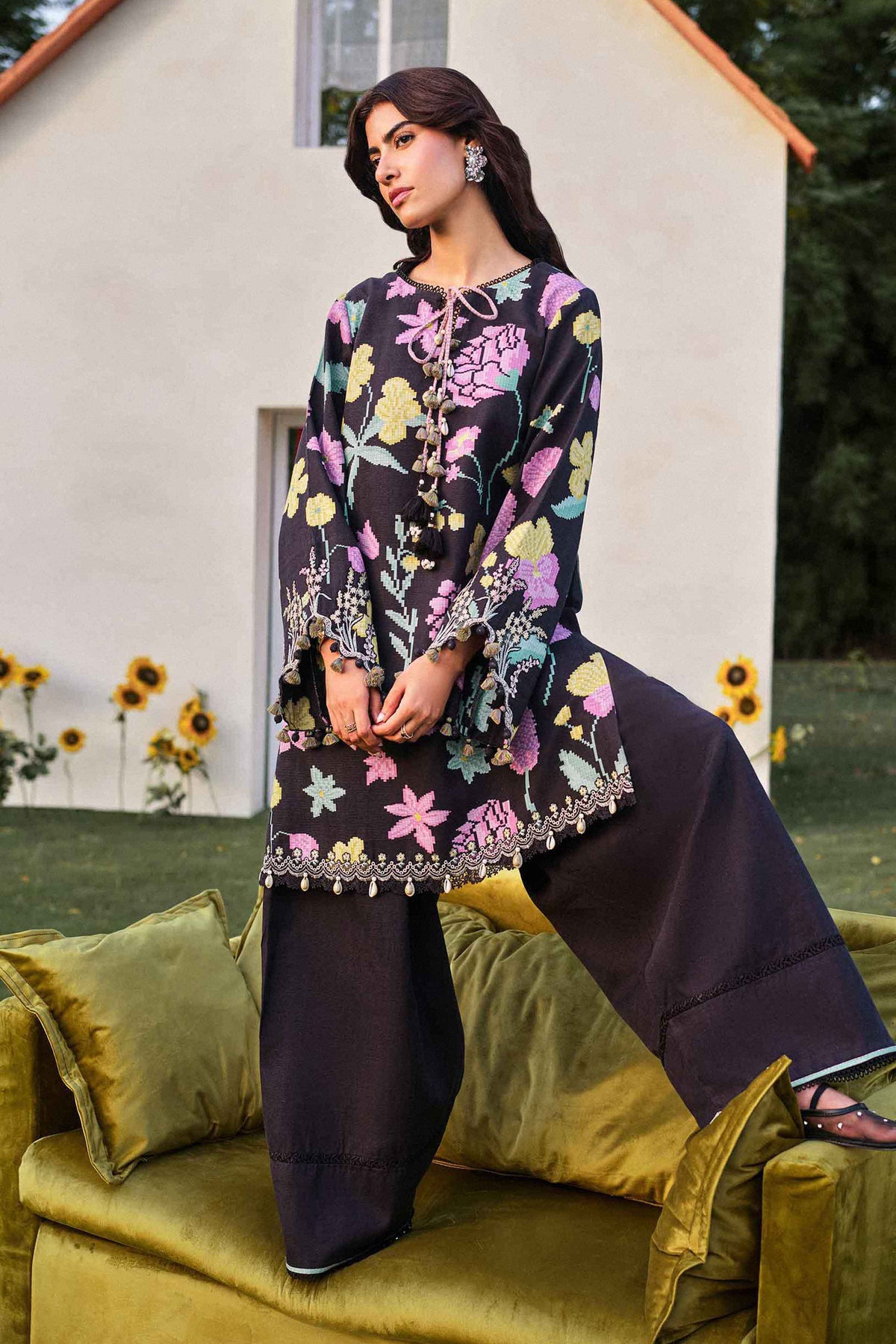 2 Piece - Printed Embroidered Suit - U2STE-NISHA26WV1-28 for Women - Unstitched Collection | Nishat | Shop Online
