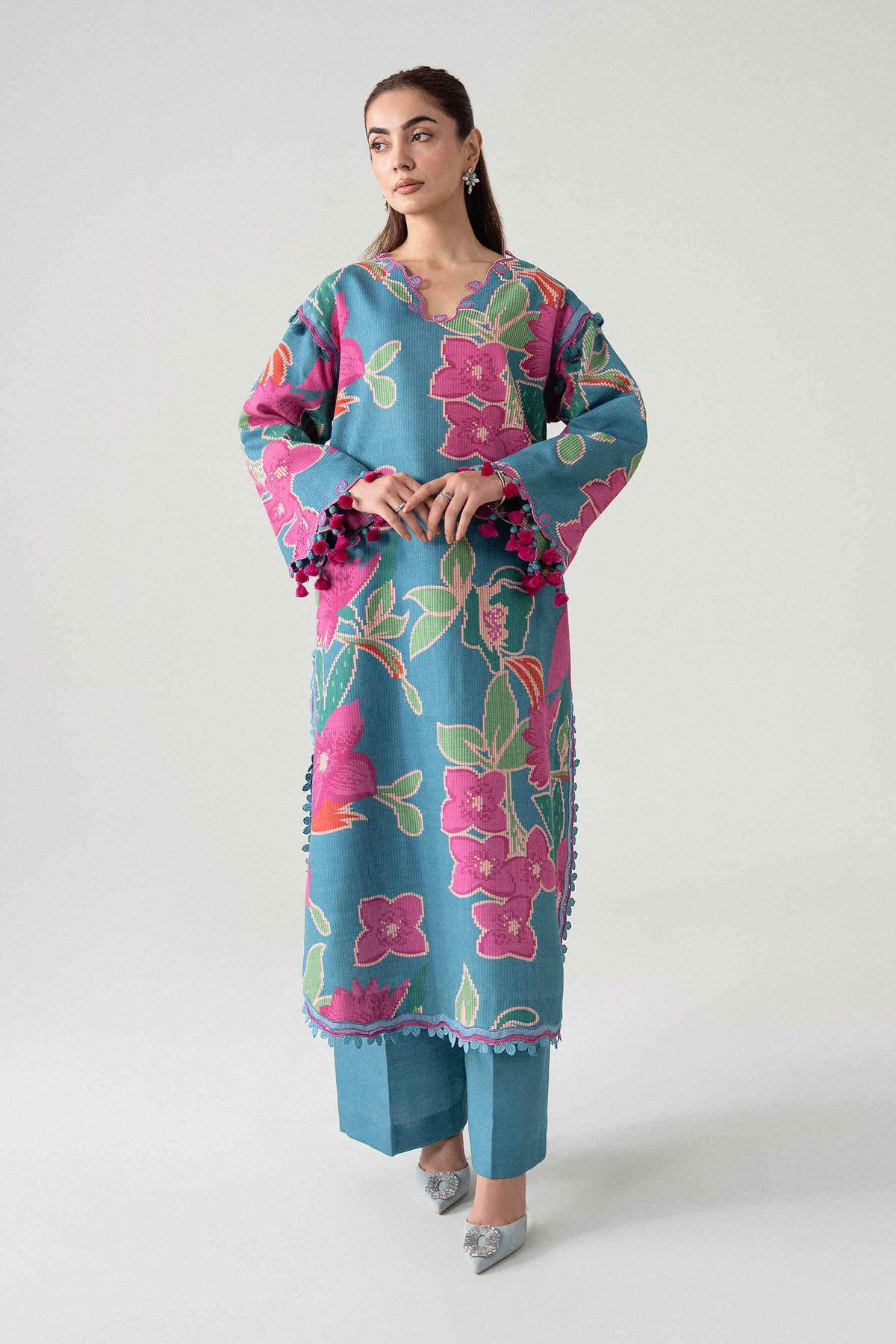 2 Piece - Printed Embroidered Suit - U2STE-NISHA26WV1-29 for Women - Unstitched Collection | Nishat | Shop Online
