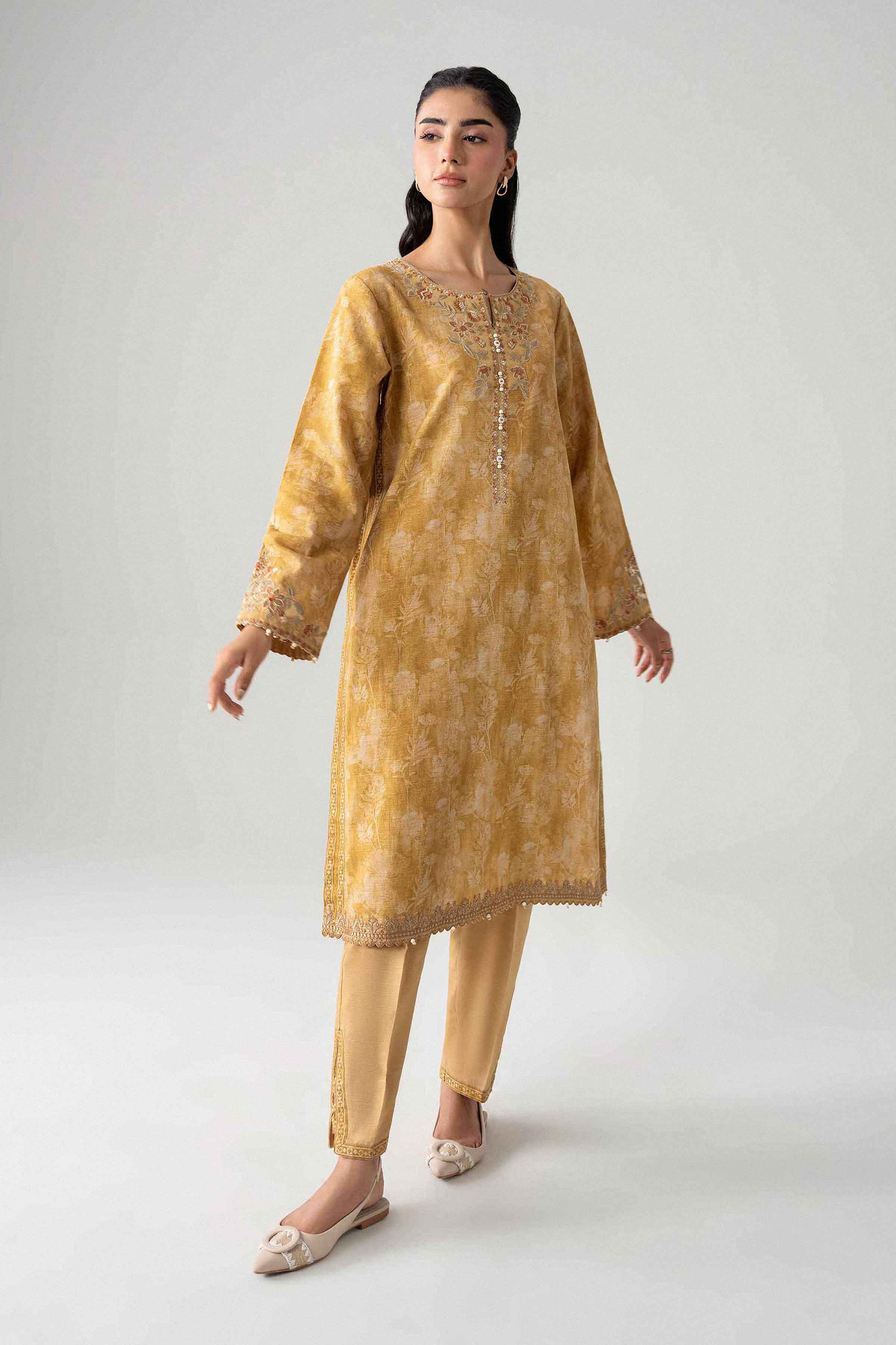2 Piece - Printed Embroidered Suit - U2STE-NISHA26WV1-3 for Women - Unstitched Collection | Nishat | Shop Online