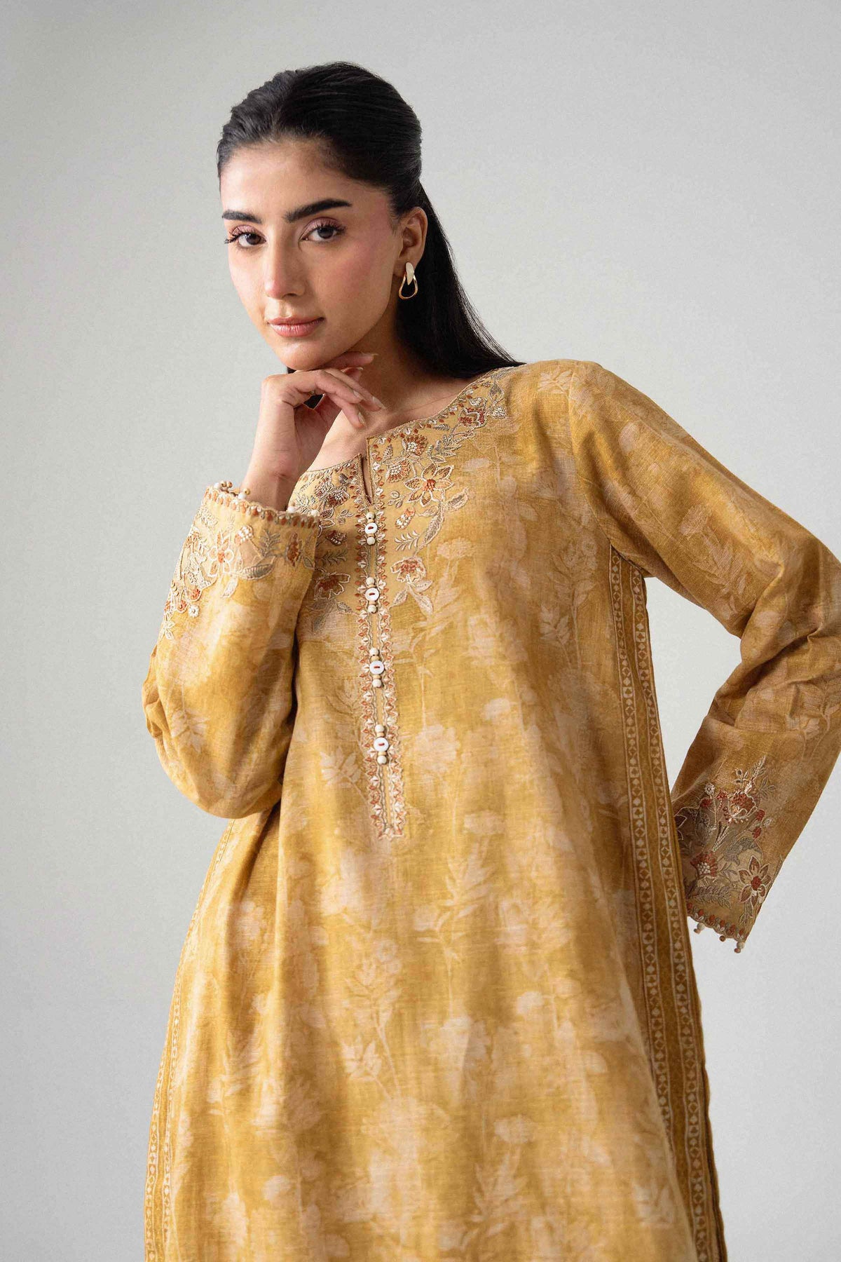 2 Piece - Printed Embroidered Suit - U2STE-NISHA26WV1-3 for Women - Unstitched Collection | Nishat | Shop Online