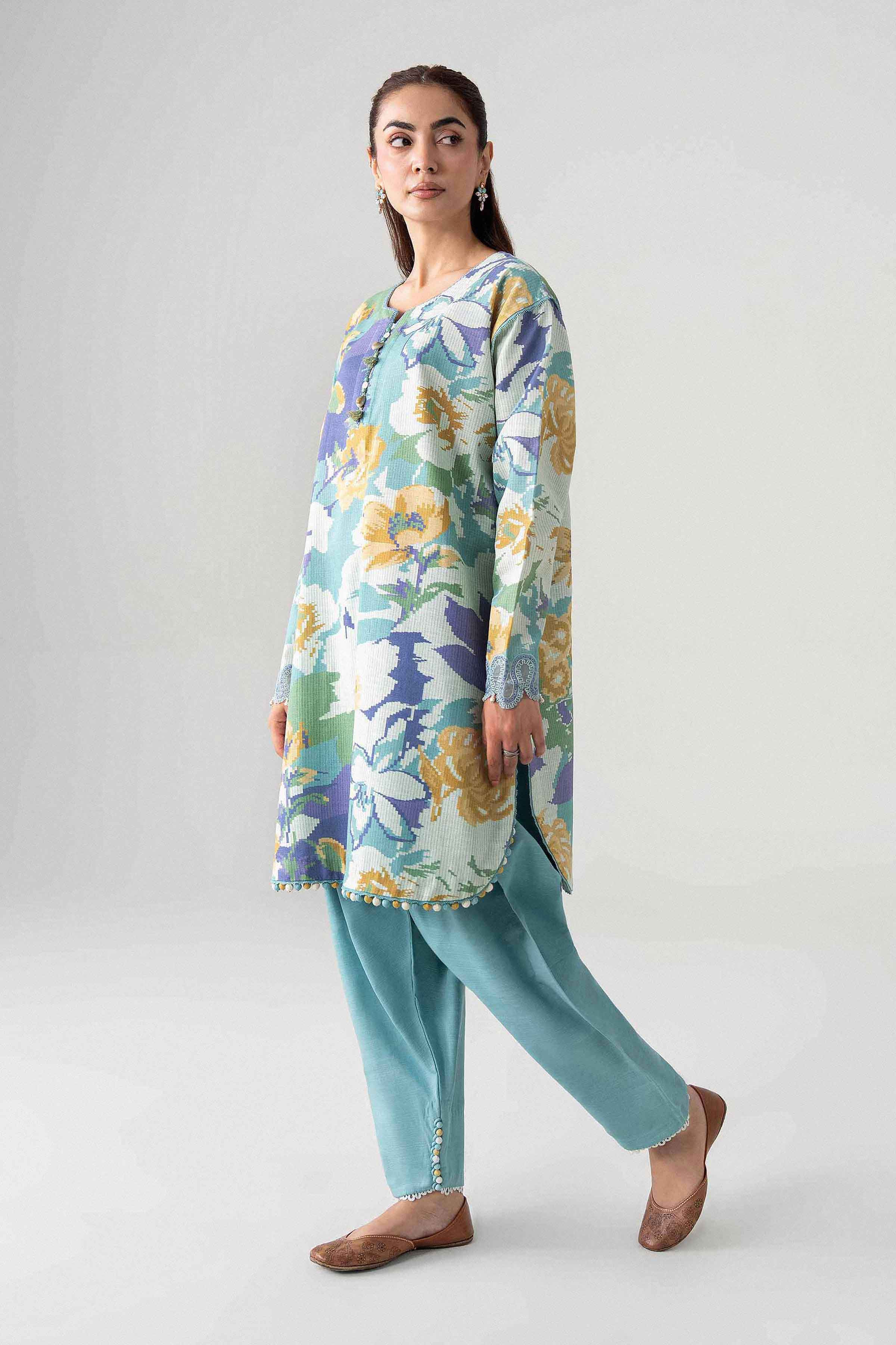 2 Piece - Printed Embroidered Suit - U2STE-NISHA26WV1-30 for Women - Unstitched Collection | Nishat | Shop Online