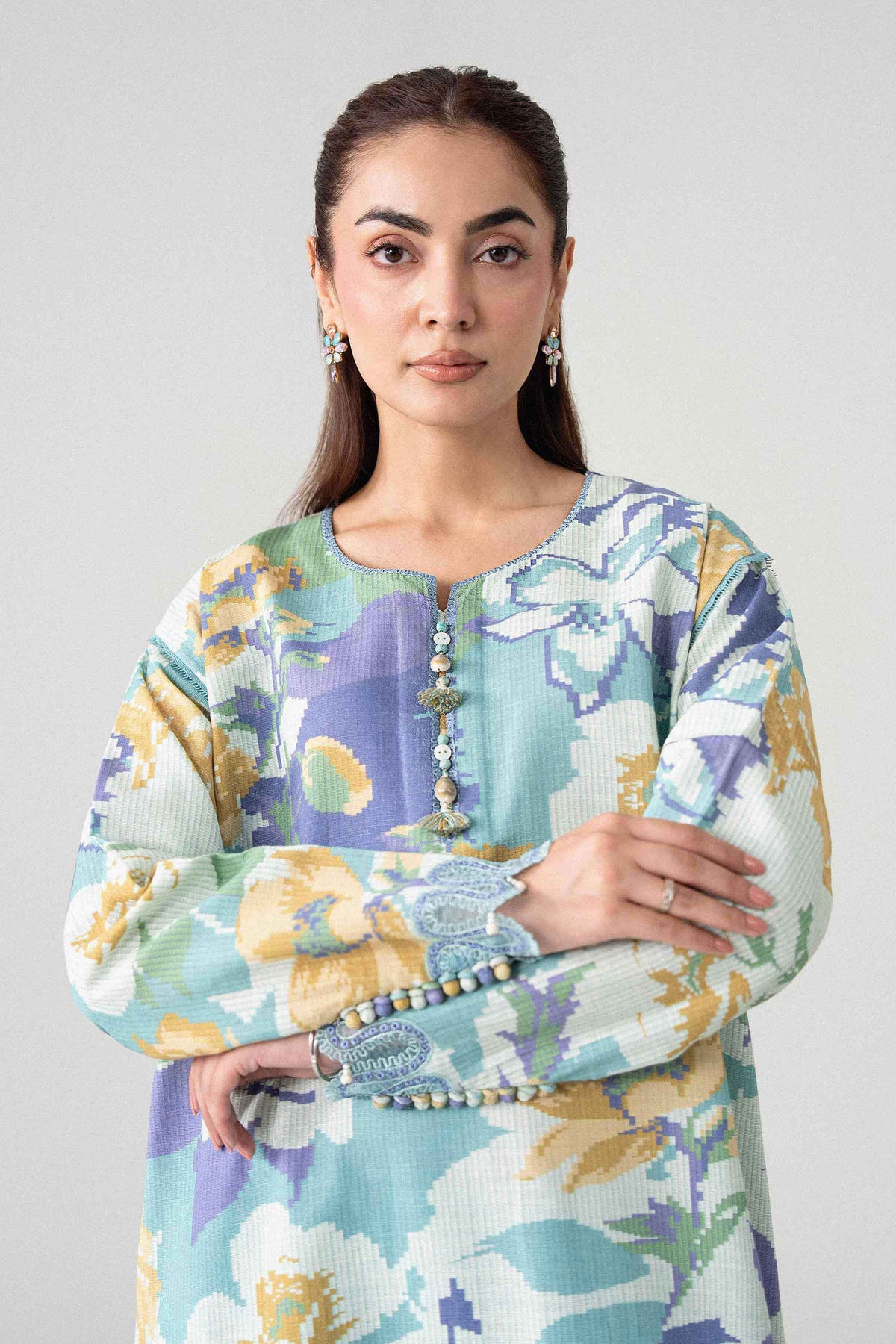 2 Piece - Printed Embroidered Suit - U2STE-NISHA26WV1-30 for Women - Unstitched Collection | Nishat | Shop Online