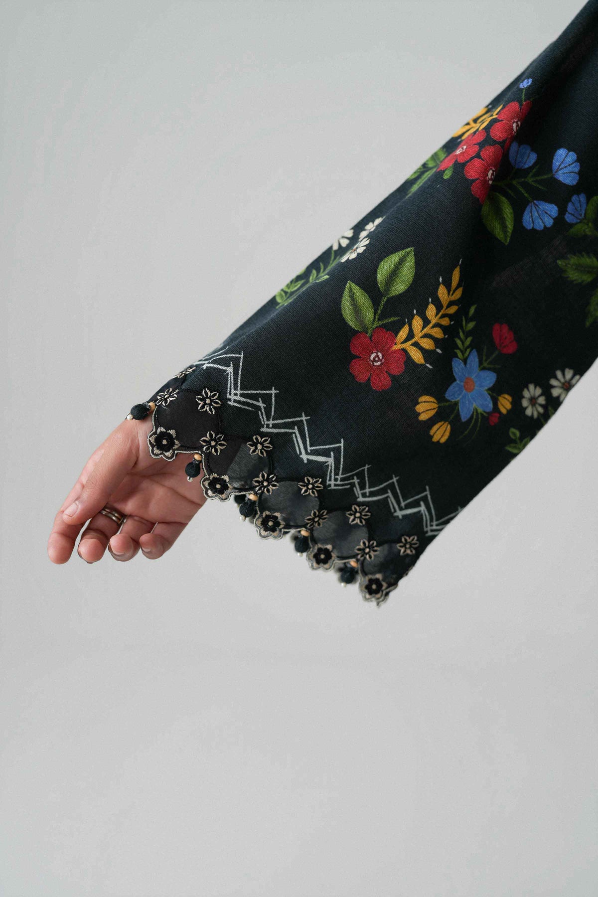 2 Piece - Digital Printed Embroidered Suit - U2STE-NISHA26WV1-36