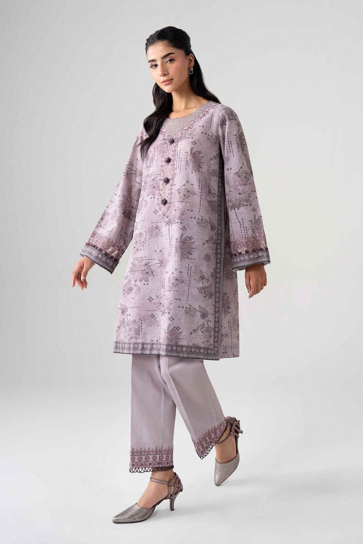 2 Piece - Printed Embroidered Suit - U2STE-NISHA26WV1-4 for Women - Unstitched Collection | Nishat | Shop Online