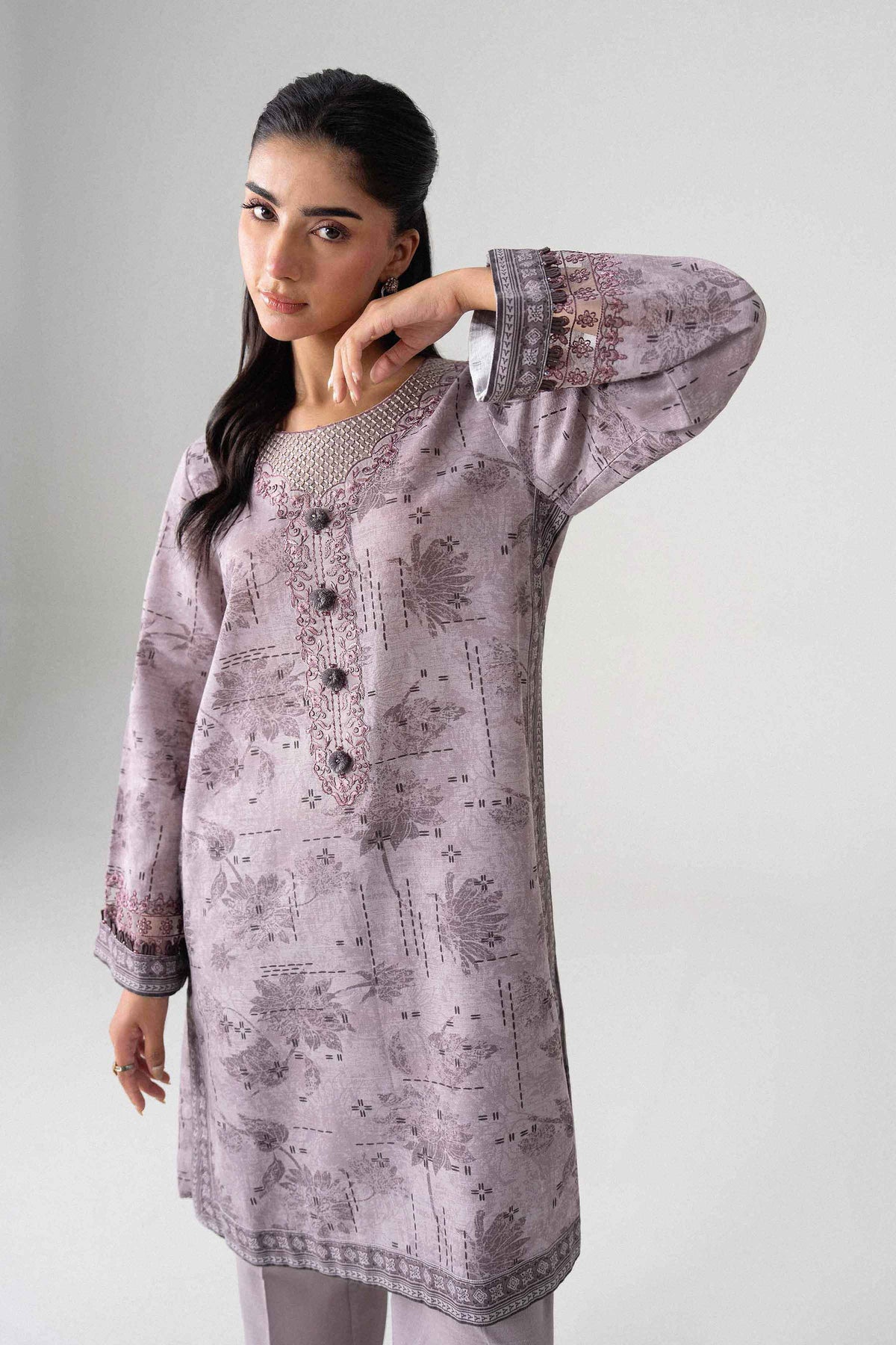 2 Piece - Printed Embroidered Suit - U2STE-NISHA26WV1-4 for Women - Unstitched Collection | Nishat | Shop Online