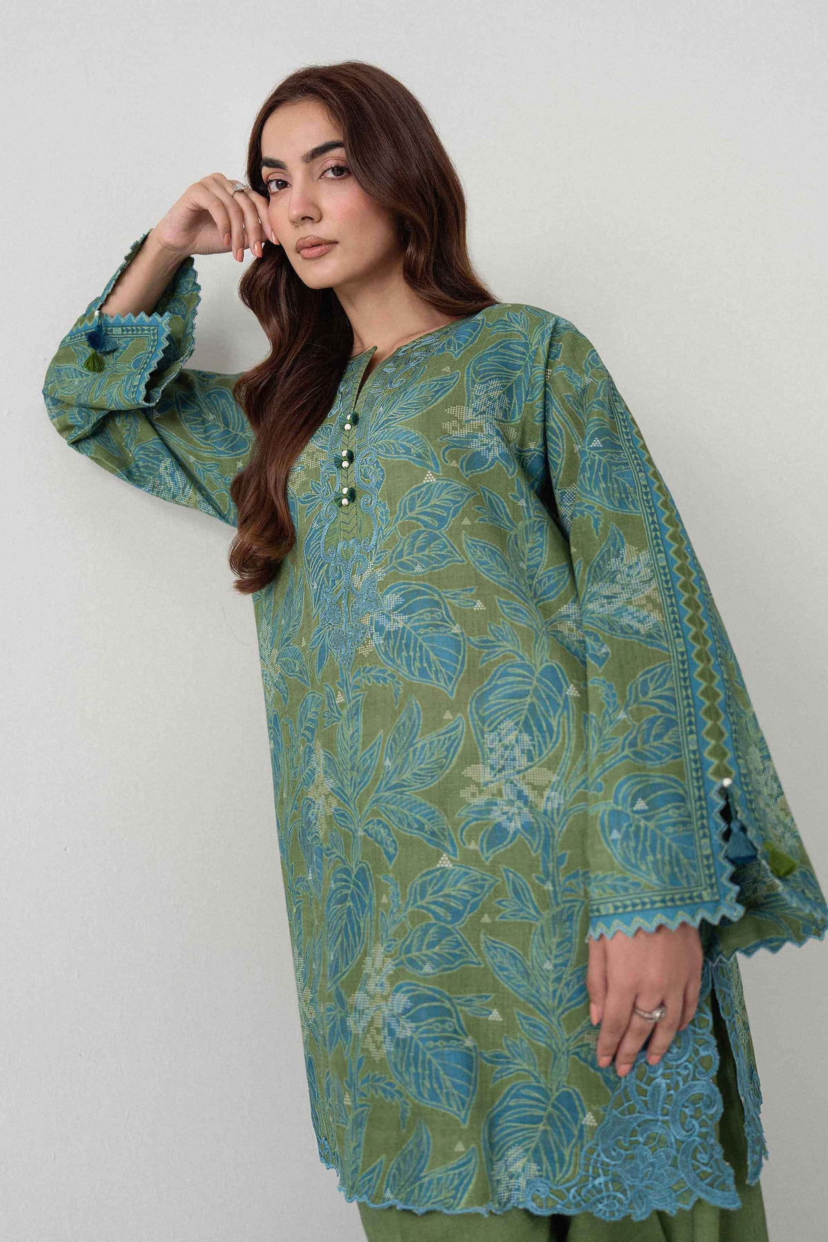 2 Piece - Printed Embroidered Suit - U2STE-NISHA26WV1-5 for Women - Unstitched Collection | Nishat | Shop Online