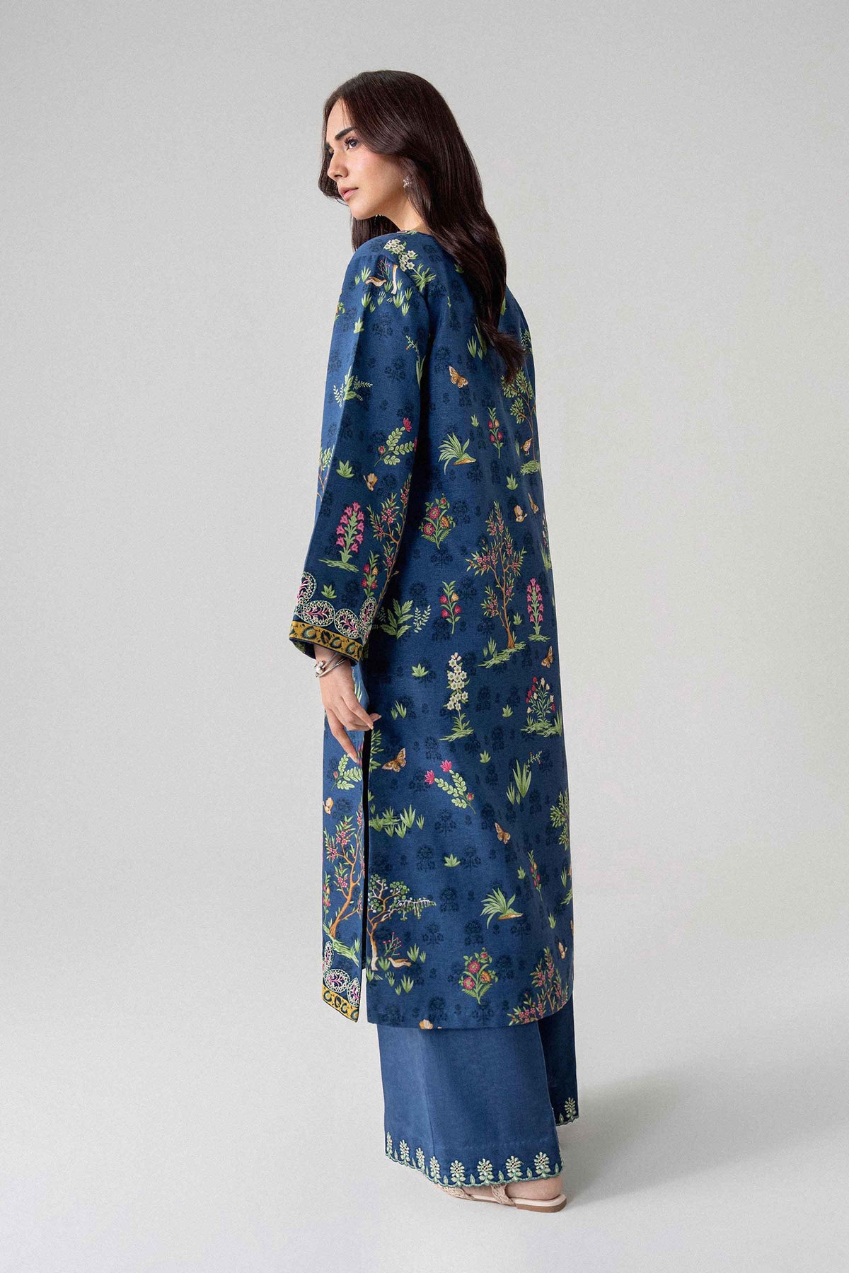 2 Piece - Printed Embroidered Suit - U2STE-NISHA26WV1-59
