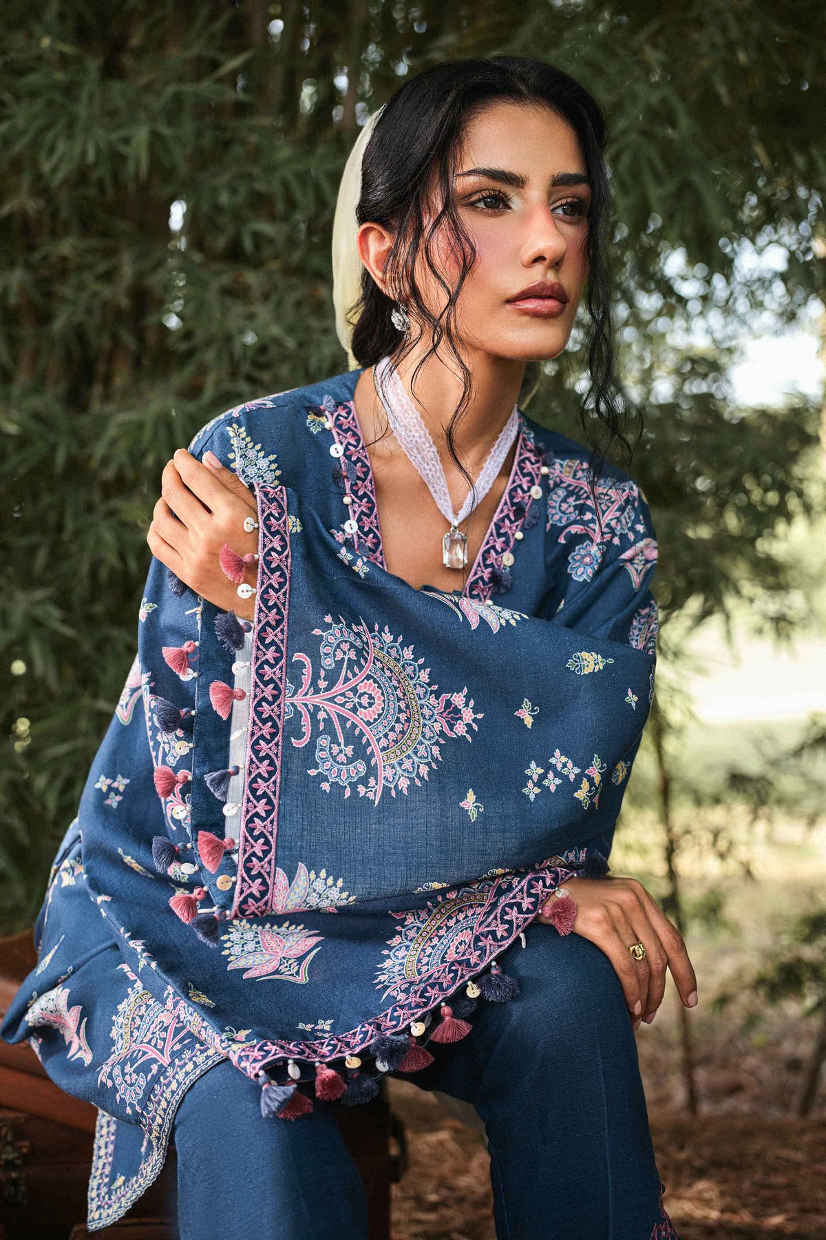 2 Piece - Printed Embroidered Suit - U2STE-NISHA26WV1-6 for Women - Unstitched Collection | Nishat | Shop Online