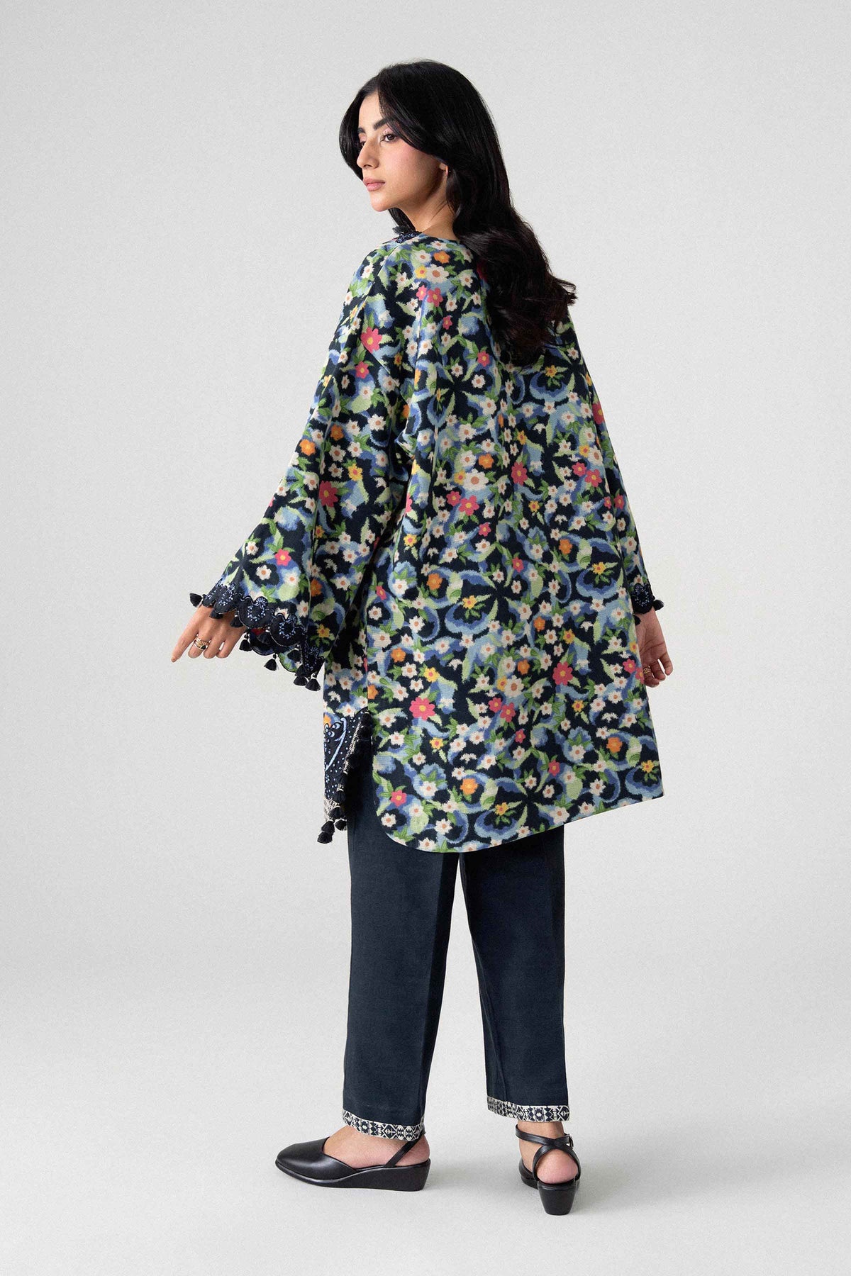 2 Piece - Printed Embroidered Suit - U2STE-NISHA26WV1-61