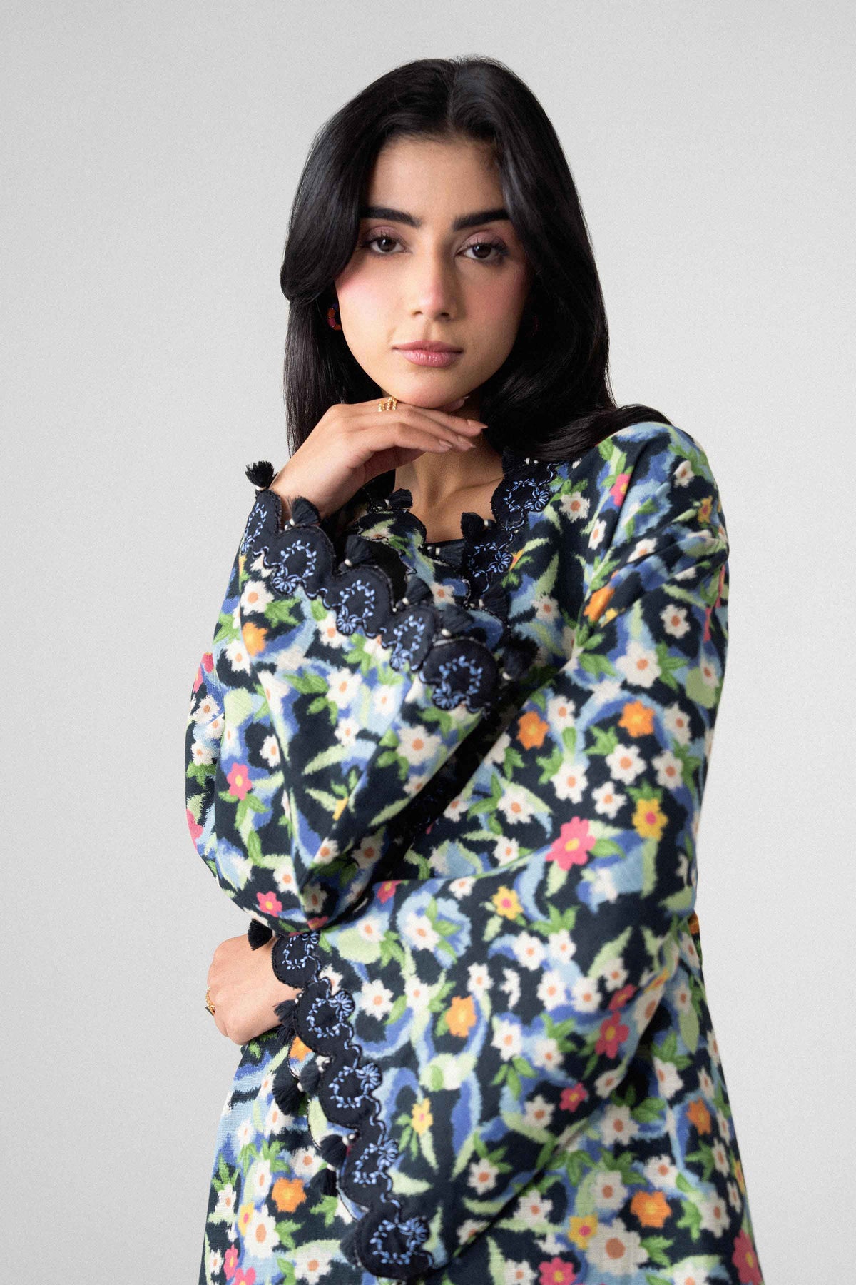 2 Piece - Printed Embroidered Suit - U2STE-NISHA26WV1-61