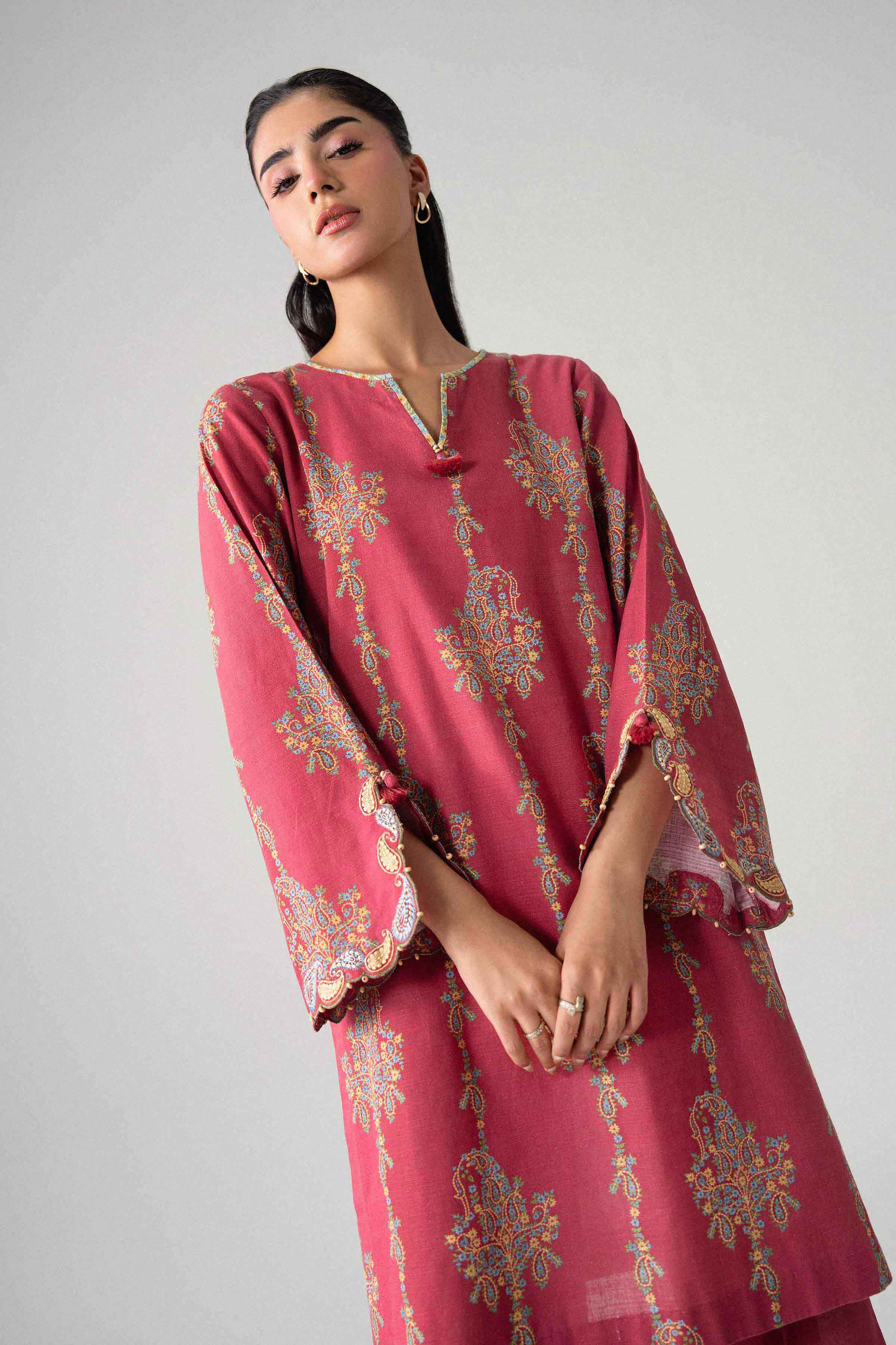 2 Piece - Printed Embroidered Suit - U2STE-NISHA26WV1-7 for Women - Unstitched Collection | Nishat | Shop Online
