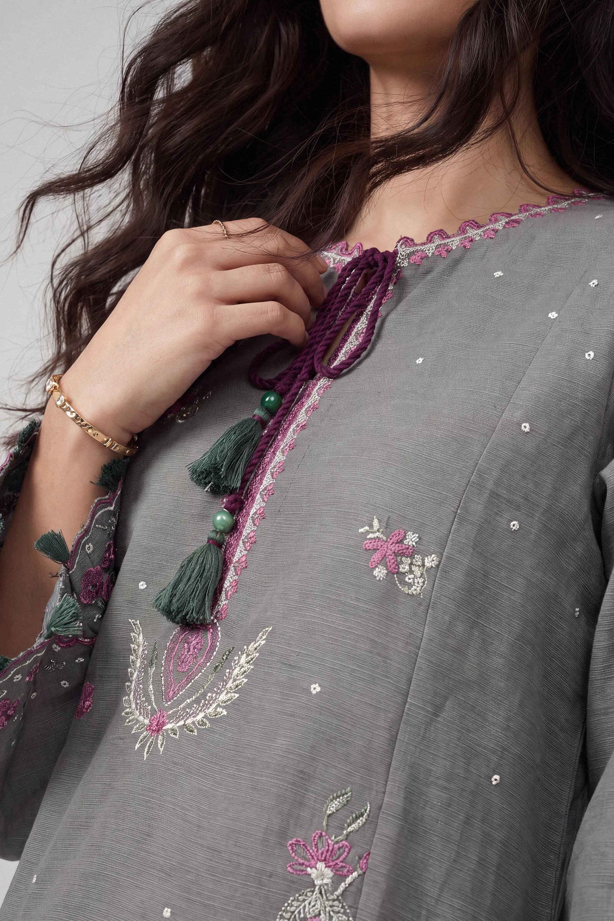 2 Piece - Embroidered Suit - U2STE-NISHA26WV1-71