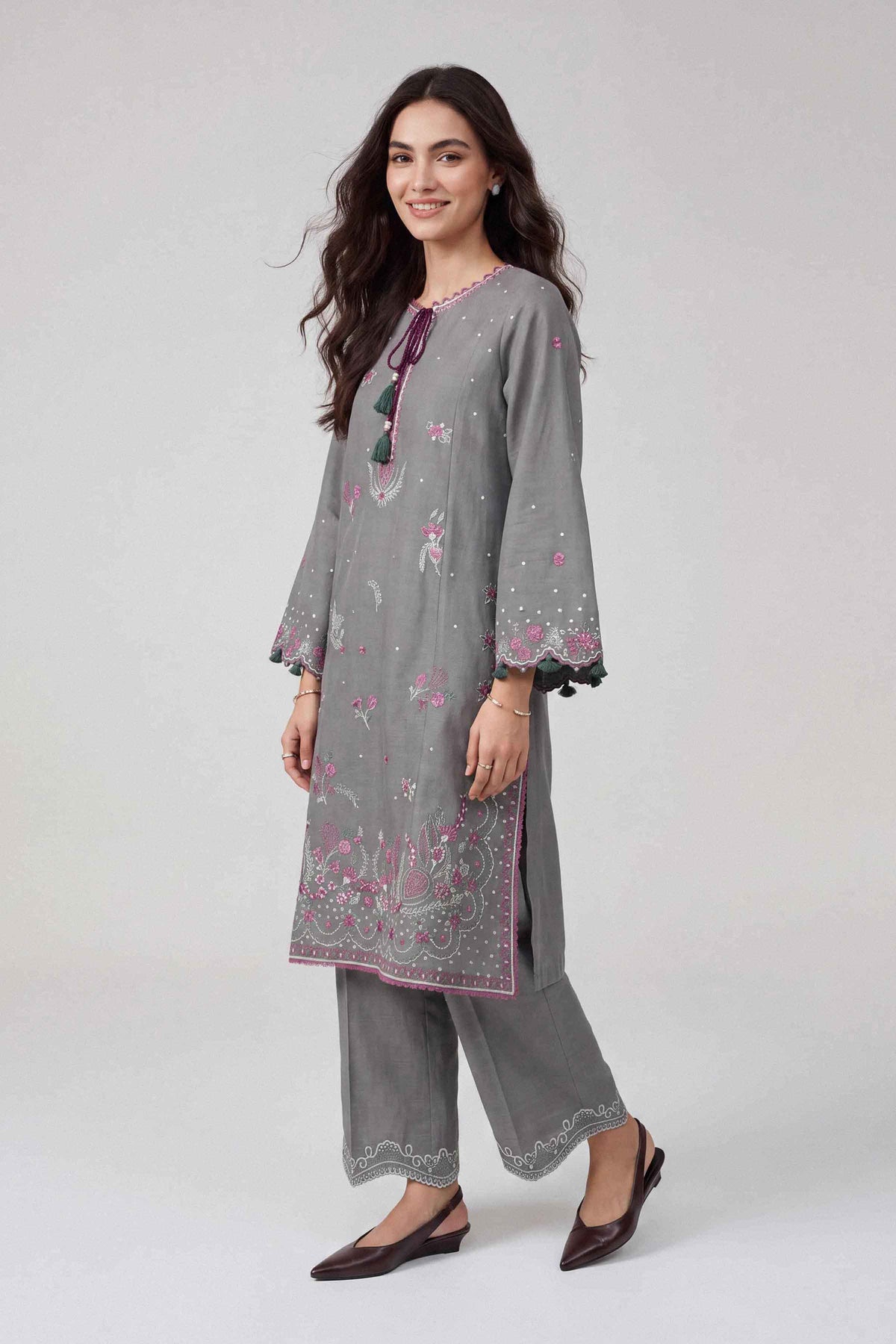 2 Piece - Embroidered Suit - U2STE-NISHA26WV1-71