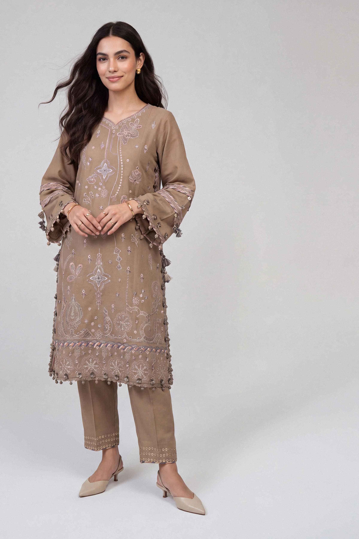 2 Piece - Embroidered Suit - U2STE-NISHA26WV1-73