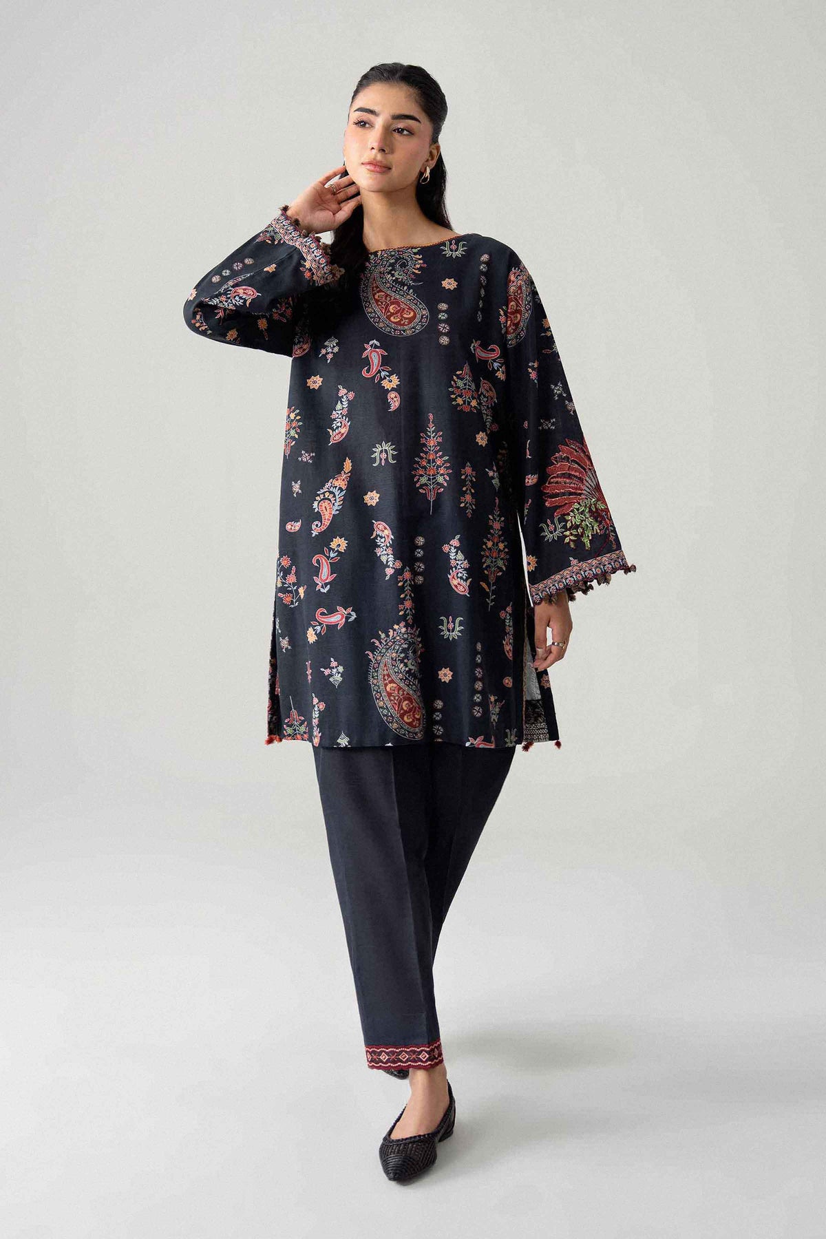 2 Piece - Printed Embroidered Suit - U2STE-NISHA26WV1-8 for Women - Unstitched Collection | Nishat | Shop Online