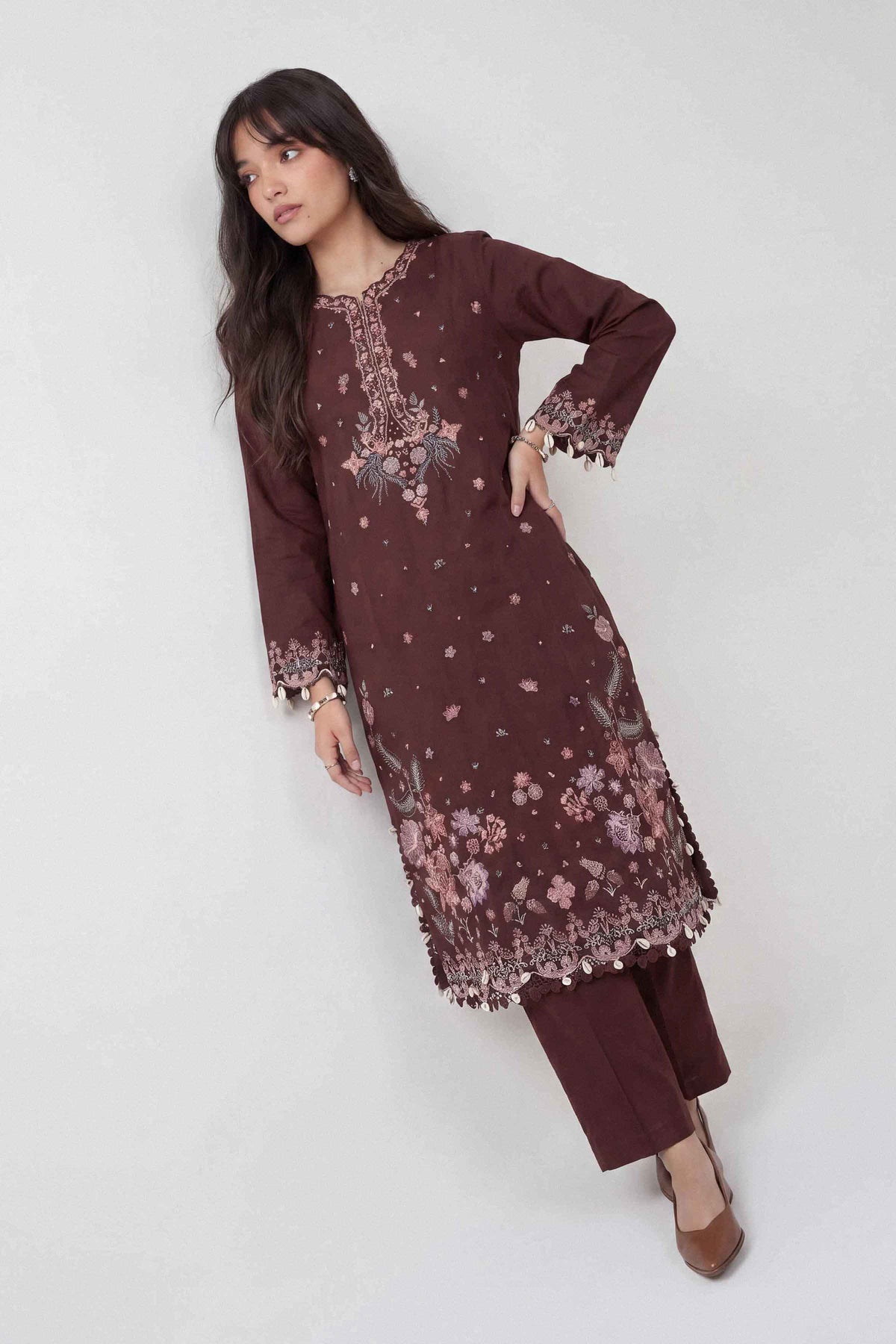 2 Piece - Embroidered Suit - U2STE-NISHA26WV1-85