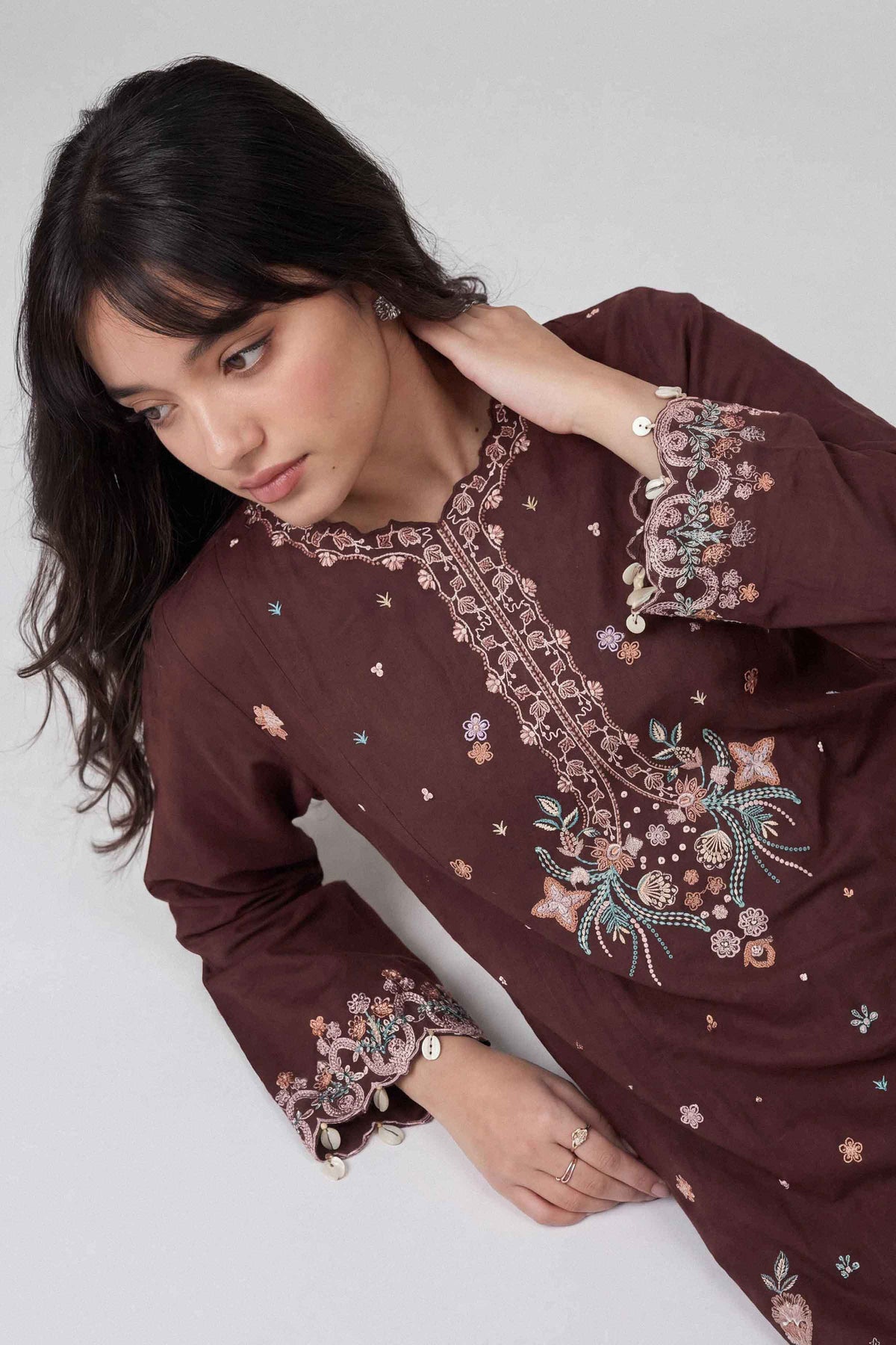 2 Piece - Embroidered Suit - U2STE-NISHA26WV1-85