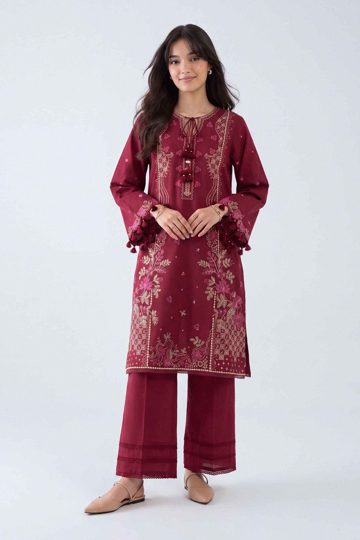2 Piece - Embroidered Suit - U2STE-NISHA26WV1-88