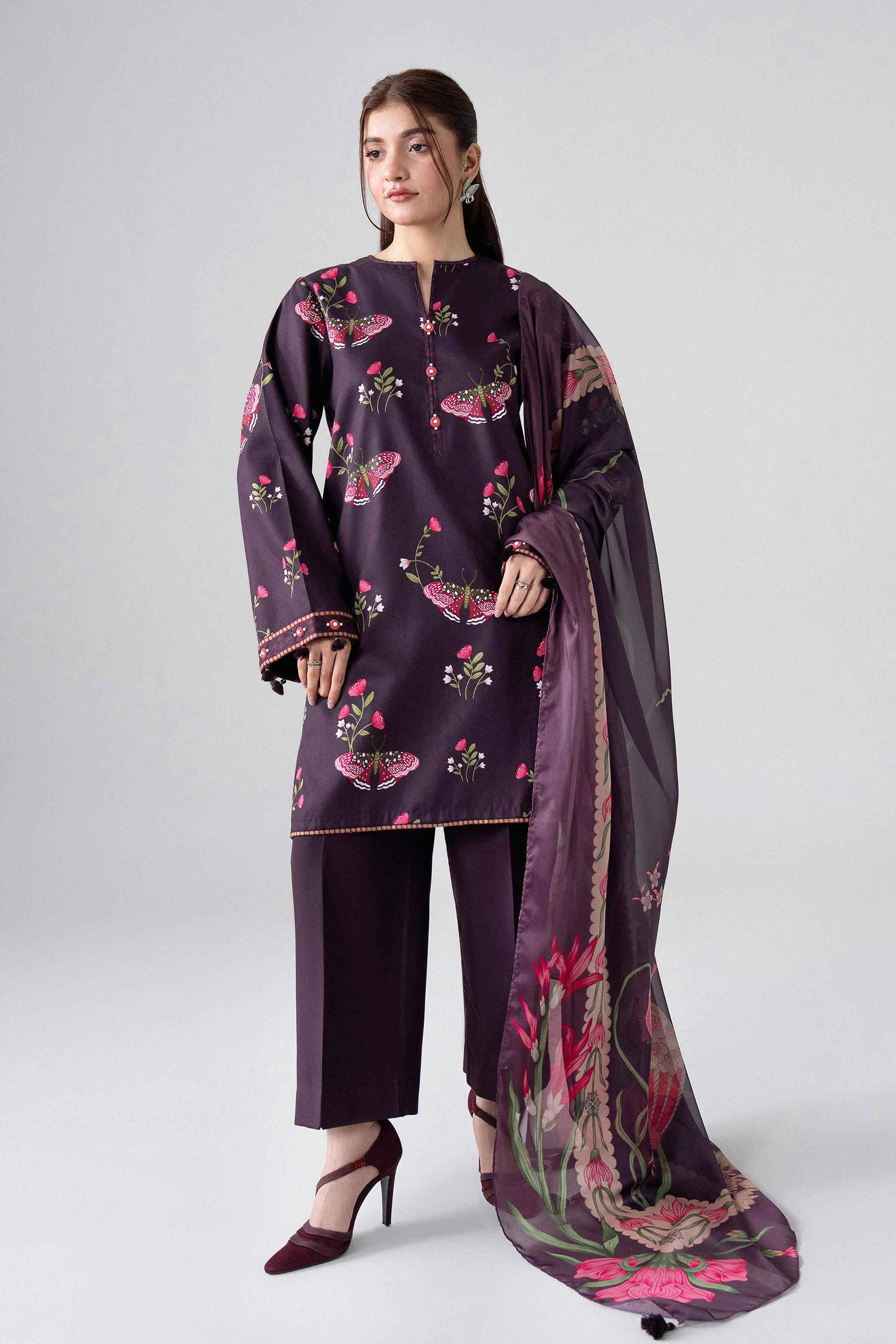 3 Piece - Digital Printed Suit - U3P-NISHA26WV1-1 for Women - Unstitched Collection | Nishat | Shop Online