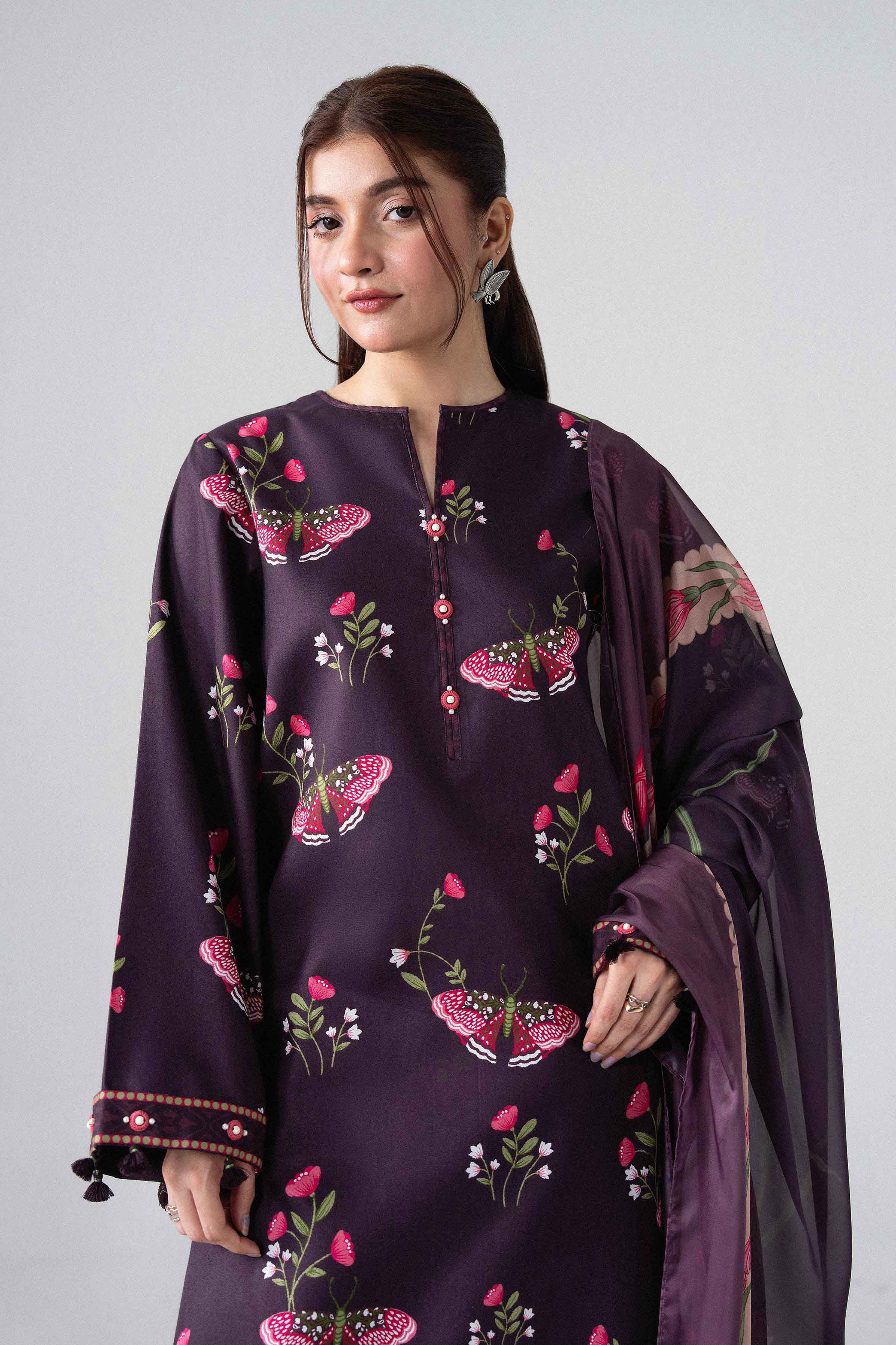 3 Piece - Digital Printed Suit - U3P-NISHA26WV1-1 for Women - Unstitched Collection | Nishat | Shop Online