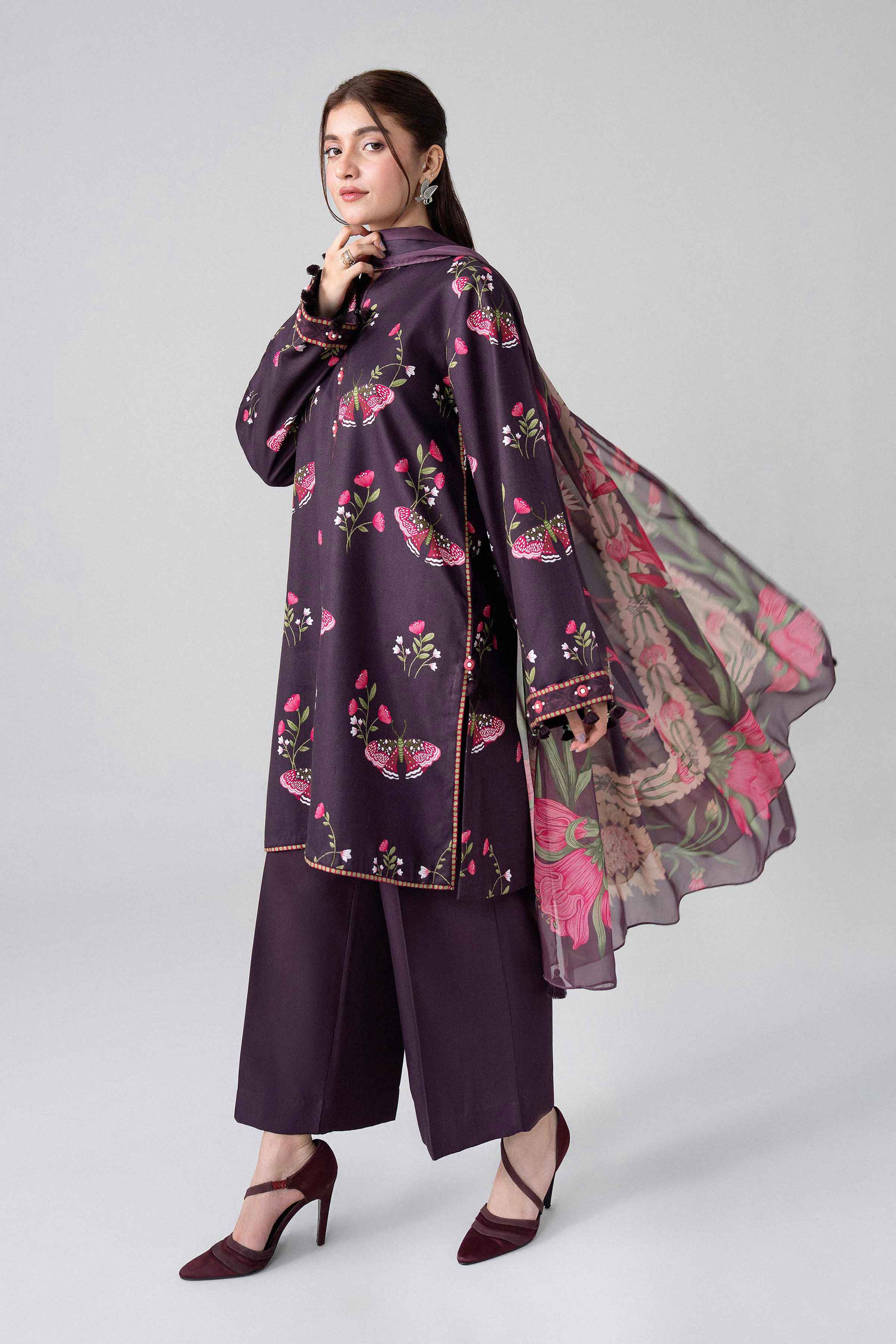 3 Piece - Digital Printed Suit - U3P-NISHA26WV1-1 for Women - Unstitched Collection | Nishat | Shop Online