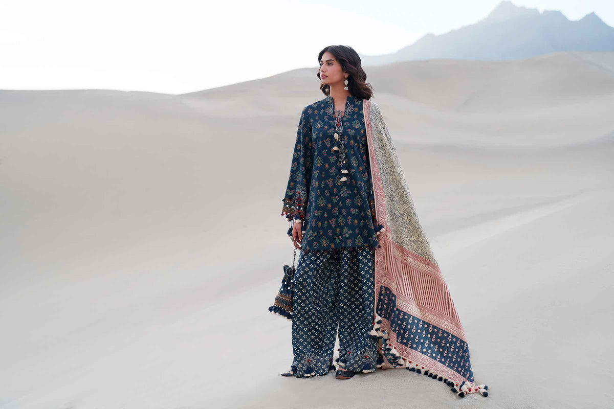 3 Piece - Printed Suit - U3P-NISHA26WV1-101