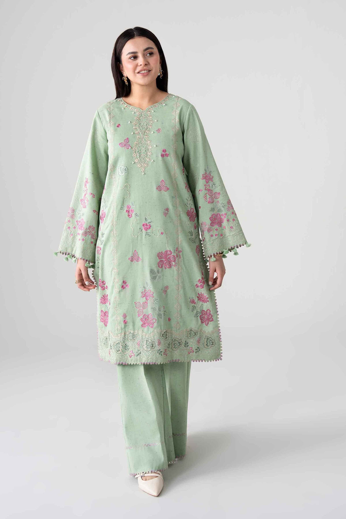 2 Piece - Embroidered Suit - U3P-NISHA26WV1-107
