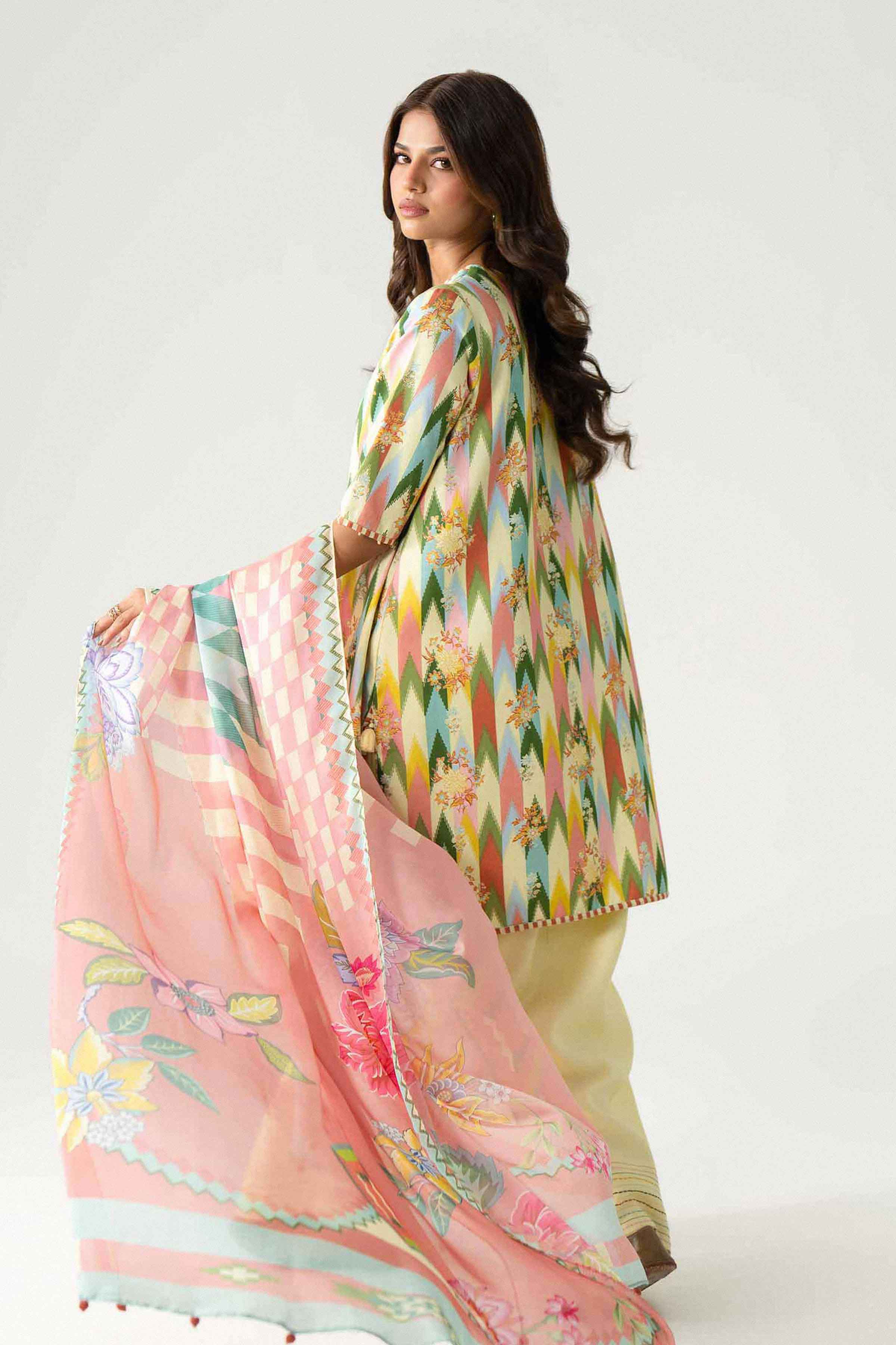 3 Piece - Digital Printed Suit - U3P-NISHA26WV1-13 for Women - Unstitched Collection | Nishat | Shop Online