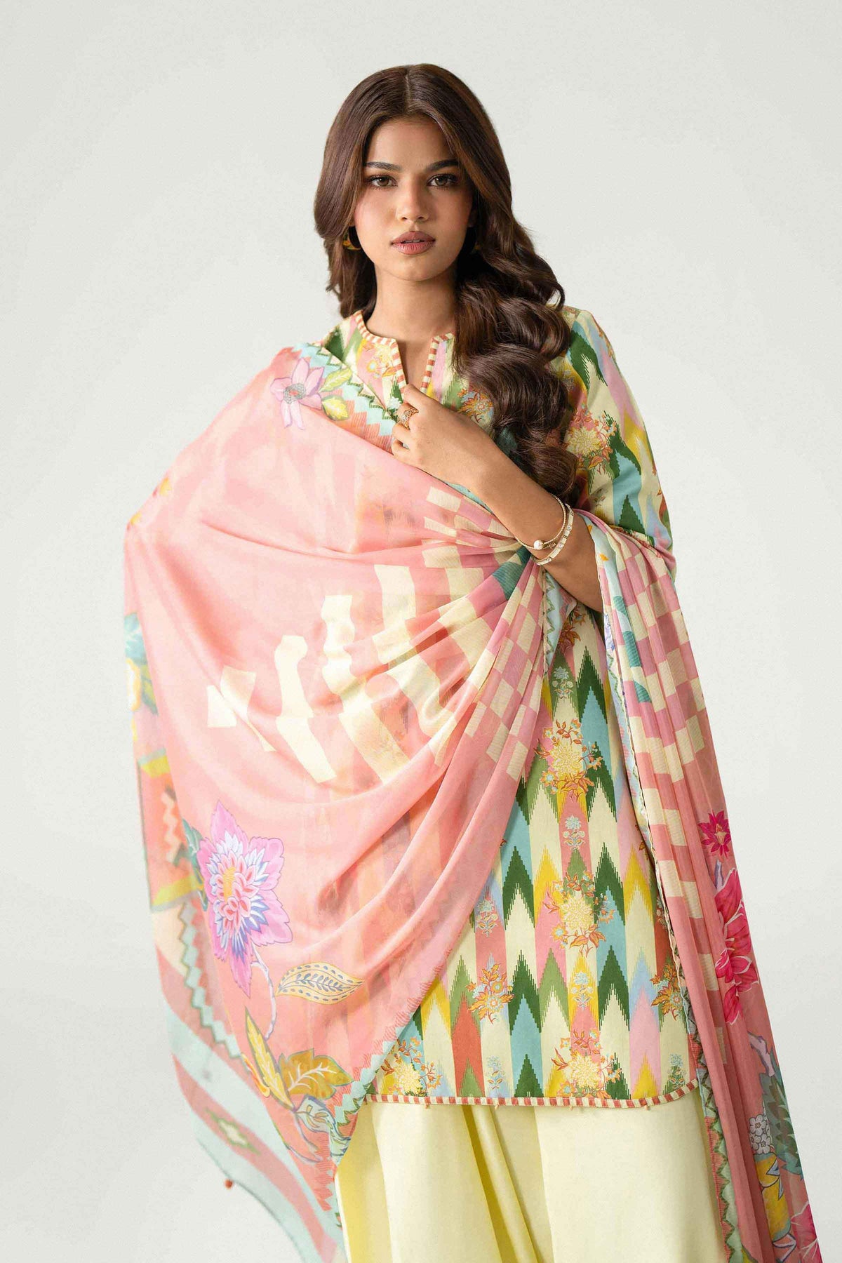3 Piece - Digital Printed Suit - U3P-NISHA26WV1-13 for Women - Unstitched Collection | Nishat | Shop Online