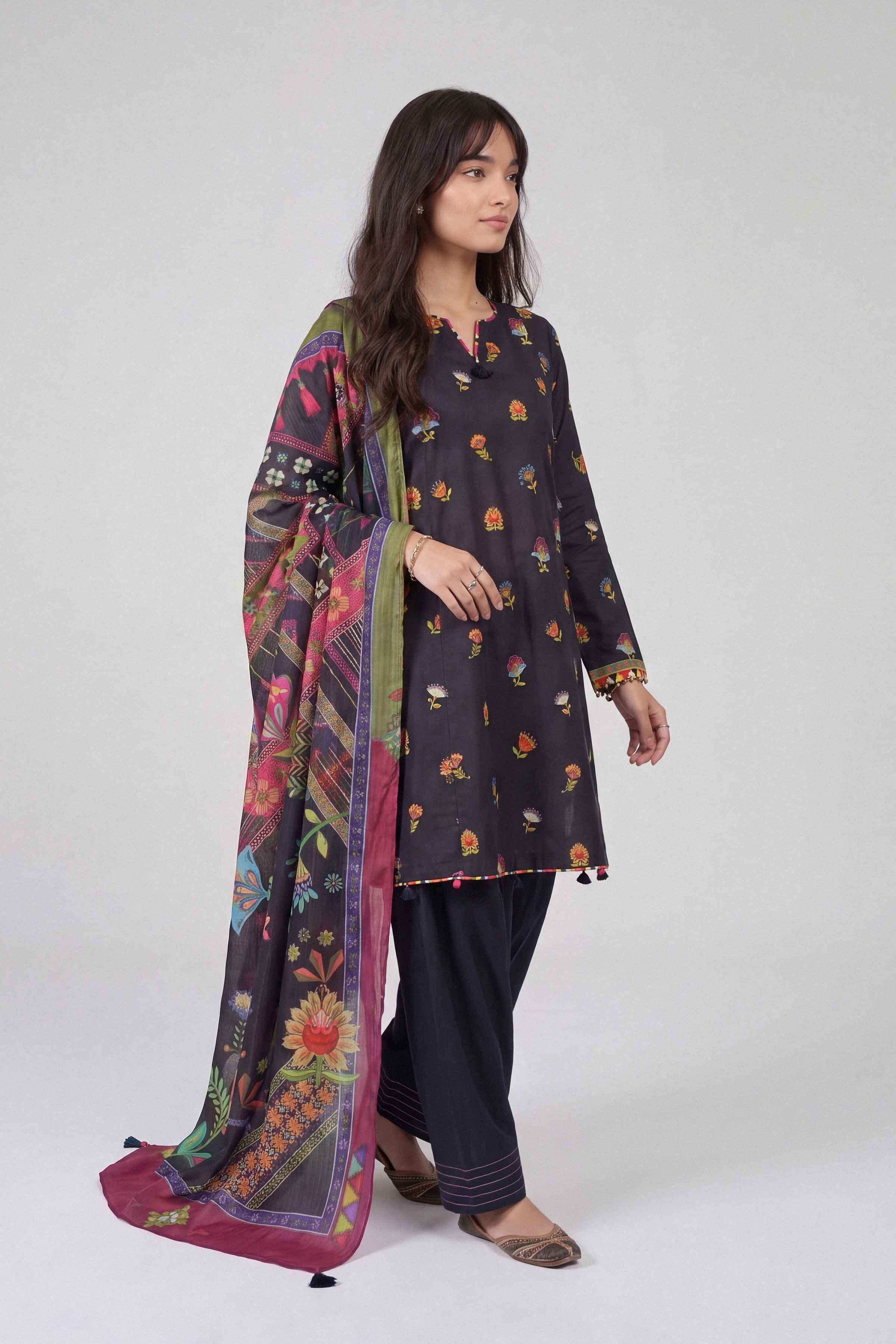 3 Piece - Digital Printed Suit - U3P-NISHA26WV1-14 for Women - Unstitched Collection | Nishat | Shop Online