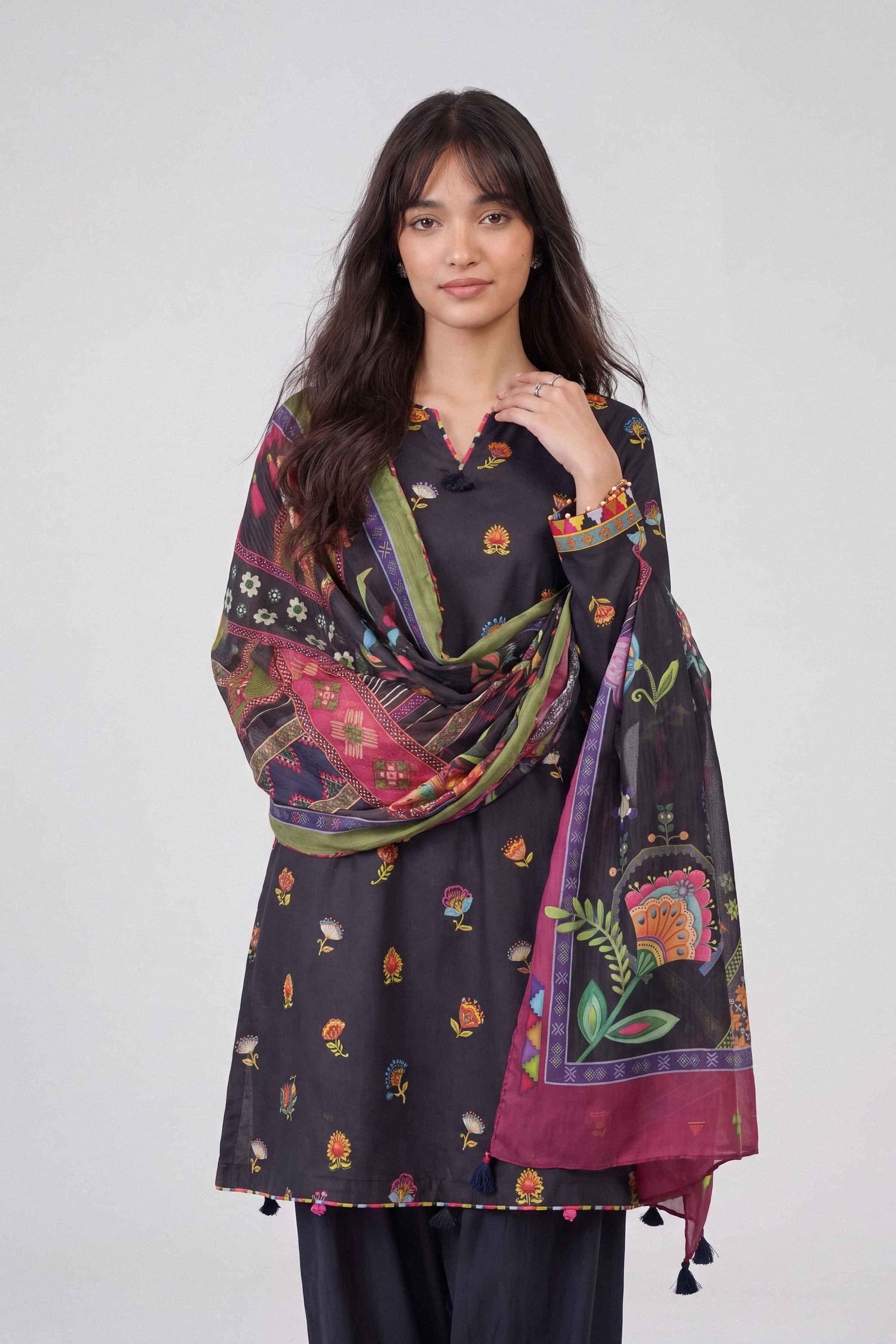 3 Piece - Digital Printed Suit - U3P-NISHA26WV1-14 for Women - Unstitched Collection | Nishat | Shop Online