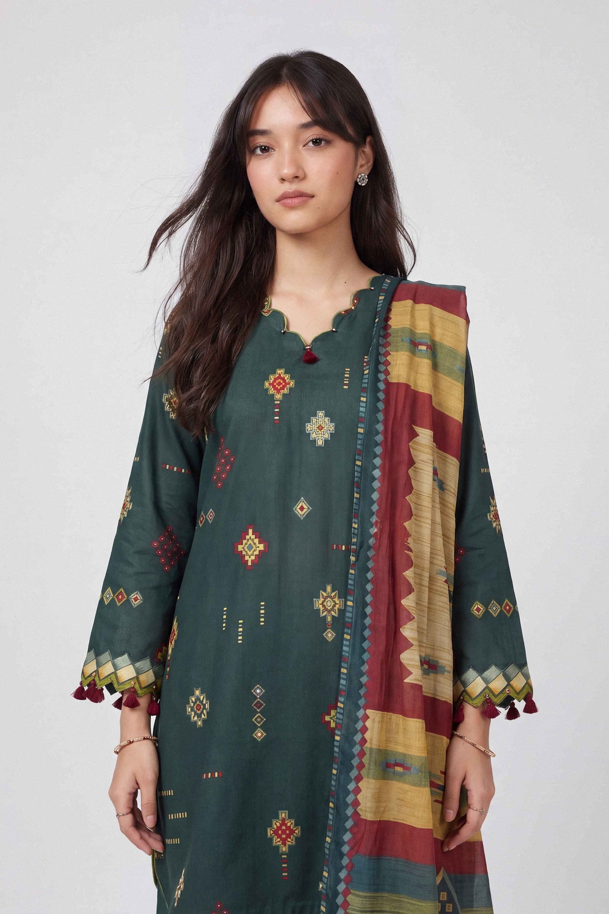 3 Piece - Digital Printed Suit - U3P-NISHA26WV1-15 for Women - Unstitched Collection | Nishat | Shop Online