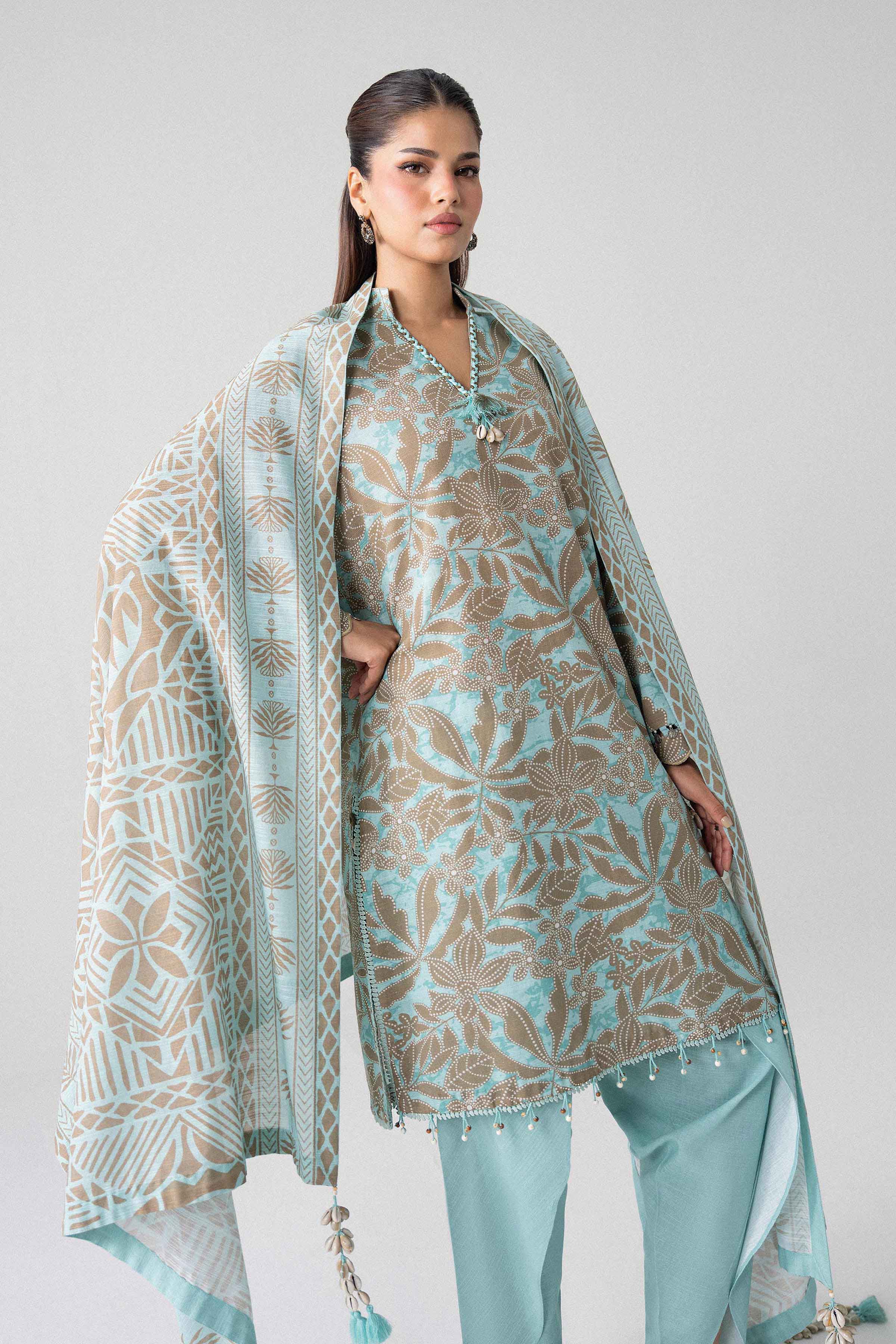 3 Piece - Printed Suit - U3P-NISHA26WV1-16 for Women - Unstitched Collection | Nishat | Shop Online