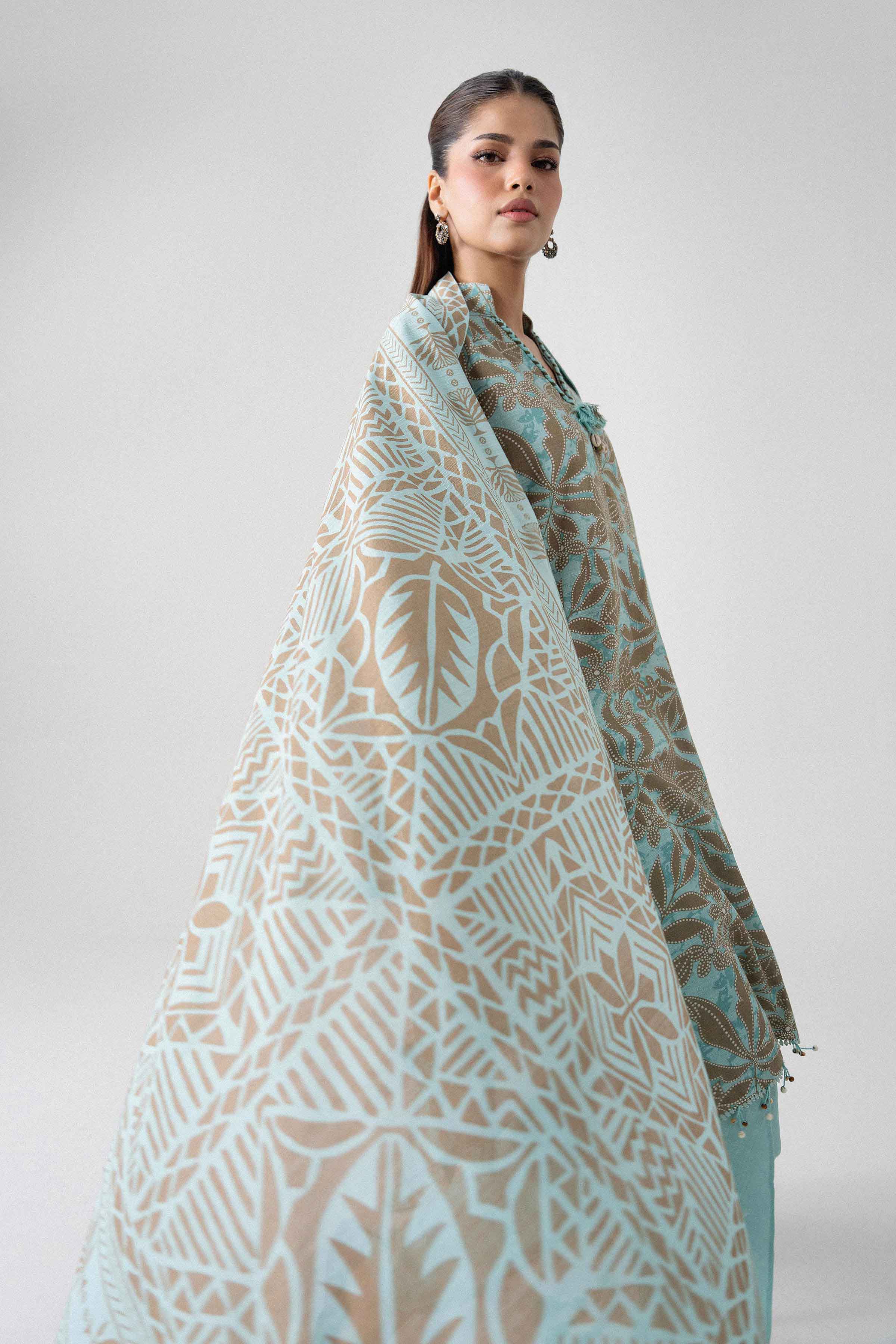 3 Piece - Printed Suit - U3P-NISHA26WV1-16 for Women - Unstitched Collection | Nishat | Shop Online