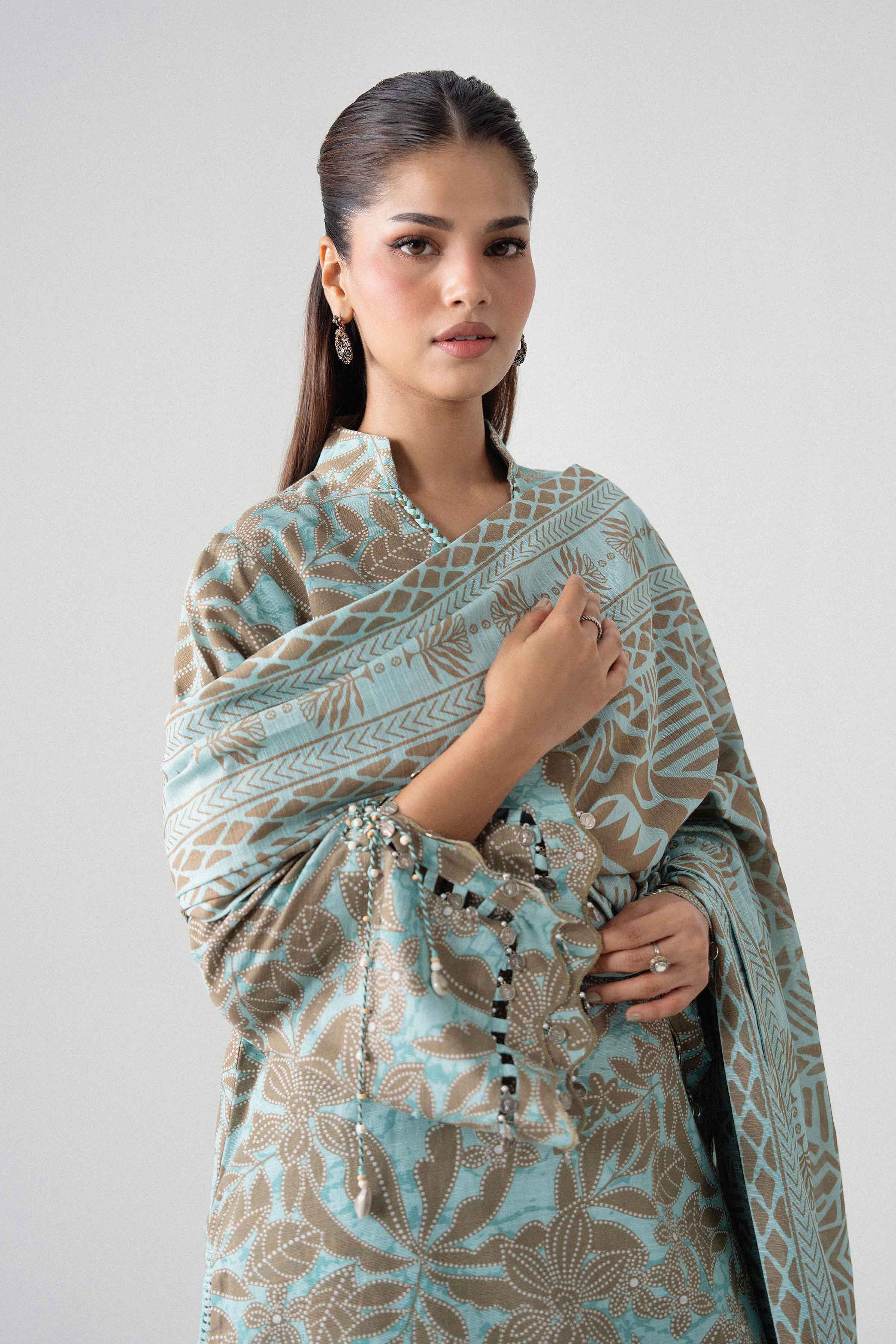3 Piece - Printed Suit - U3P-NISHA26WV1-16 for Women - Unstitched Collection | Nishat | Shop Online