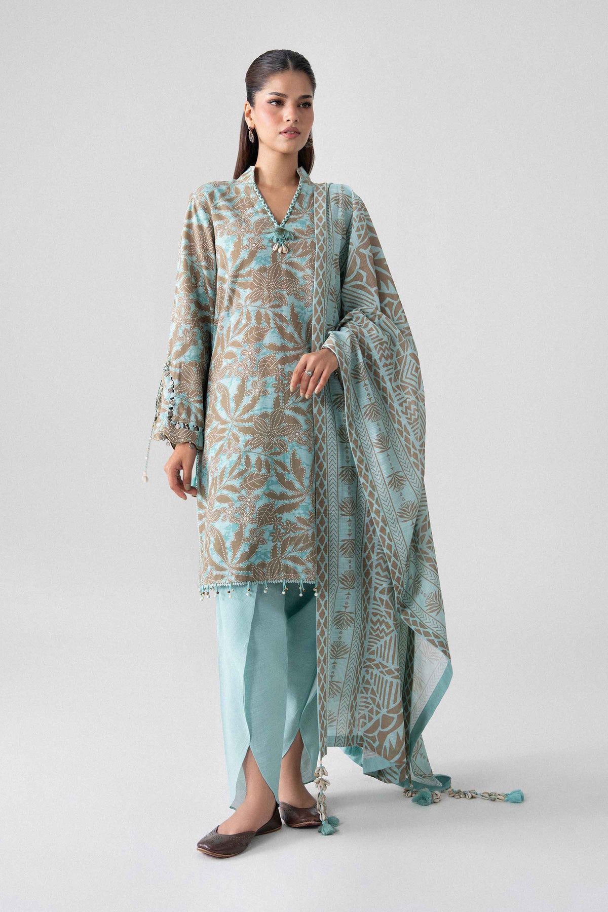 3 Piece - Printed Suit - U3P-NISHA26WV1-16 for Women - Unstitched Collection | Nishat | Shop Online