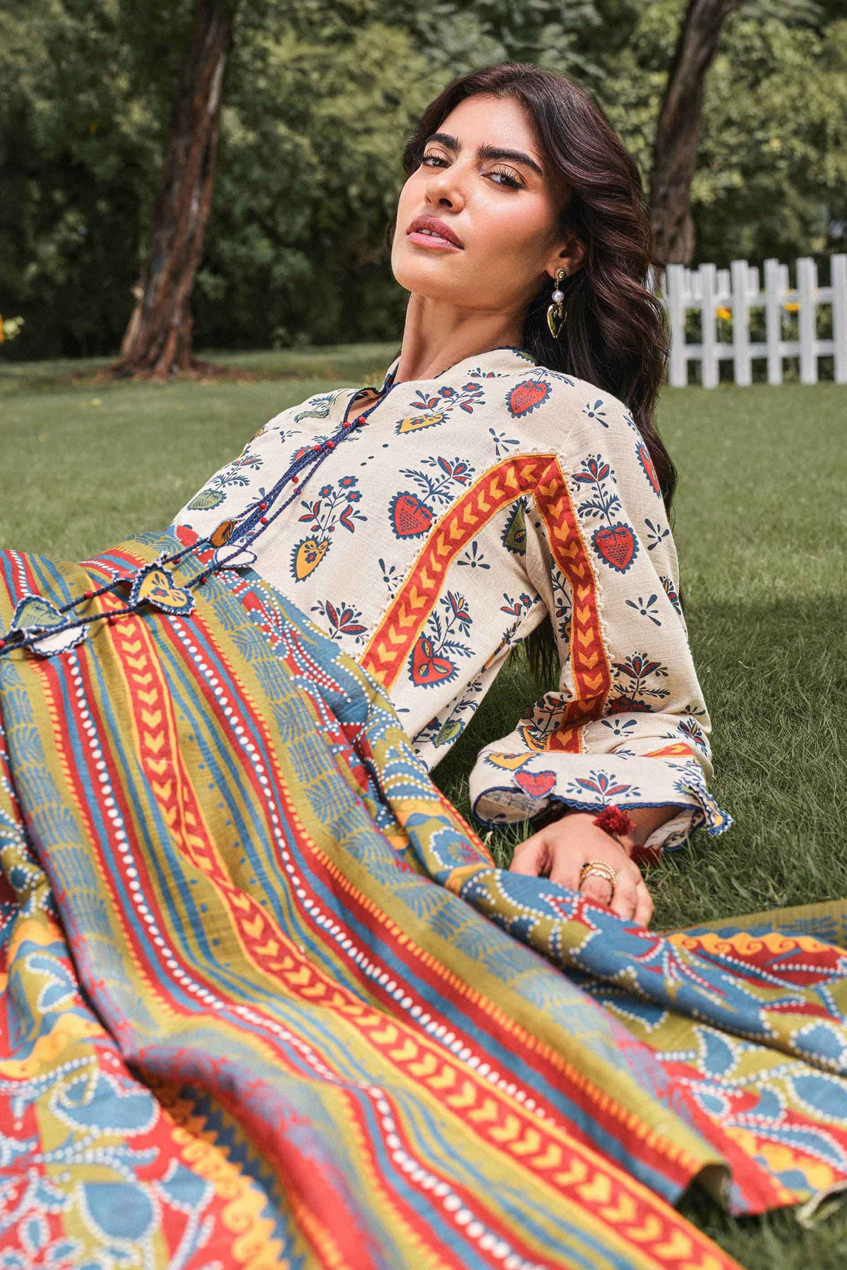 3 Piece - Printed Suit - U3P-NISHA26WV1-17 for Women - Unstitched Collection | Nishat | Shop Online