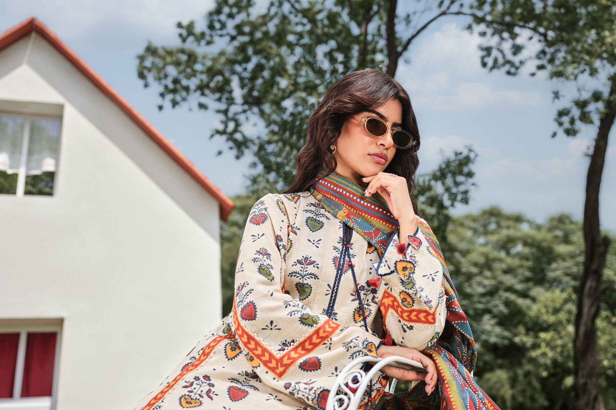 3 Piece - Printed Suit - U3P-NISHA26WV1-17 for Women - Unstitched Collection | Nishat | Shop Online