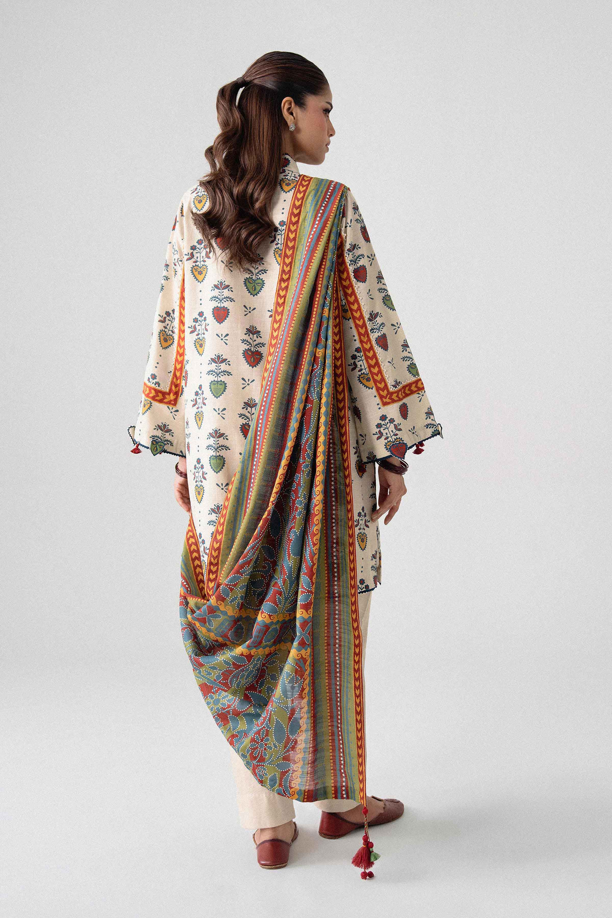 3 Piece - Printed Suit - U3P-NISHA26WV1-17 for Women - Unstitched Collection | Nishat | Shop Online