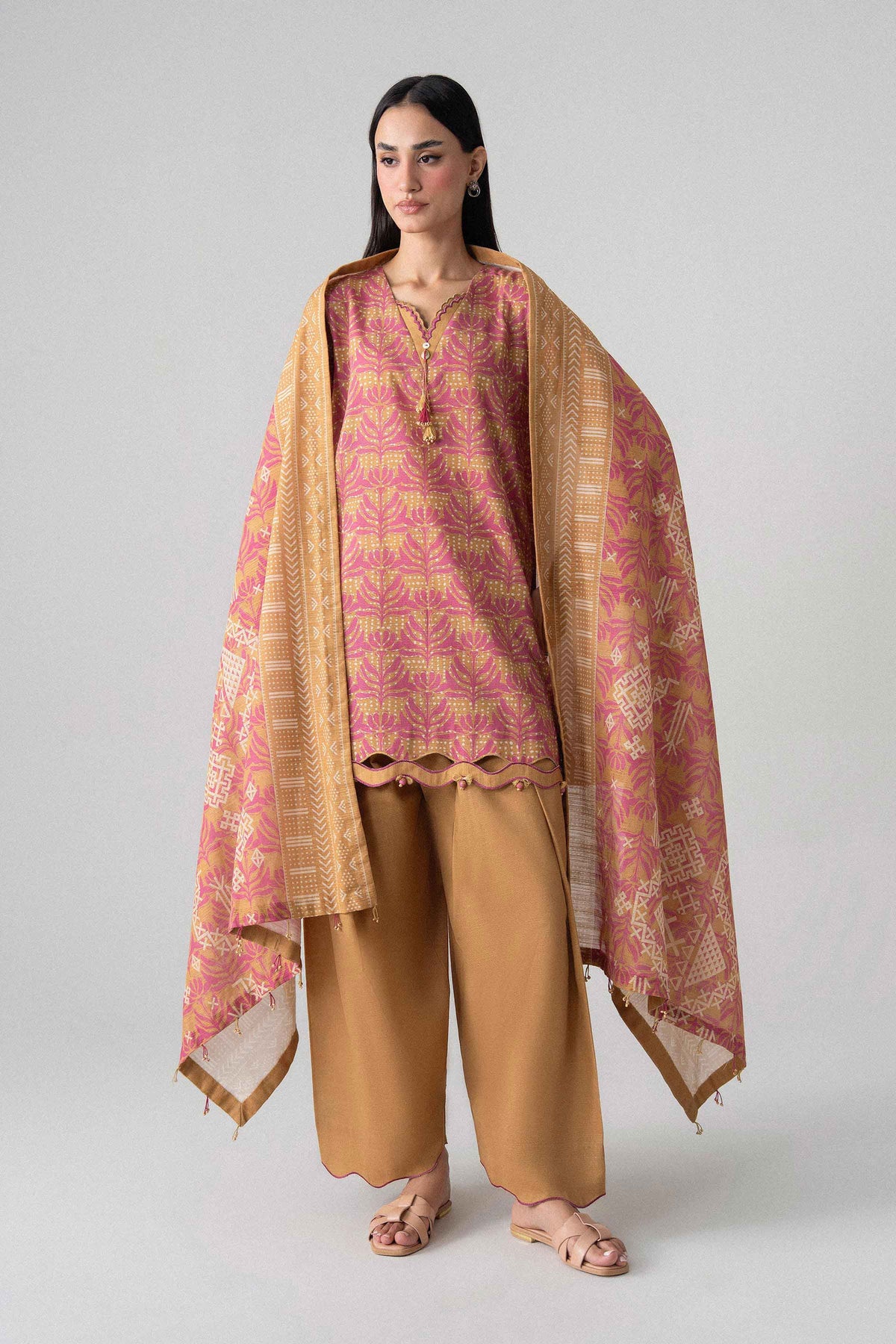 3 Piece - Printed Suit - U3P-NISHA26WV1-18 for Women - Unstitched Collection | Nishat | Shop Online