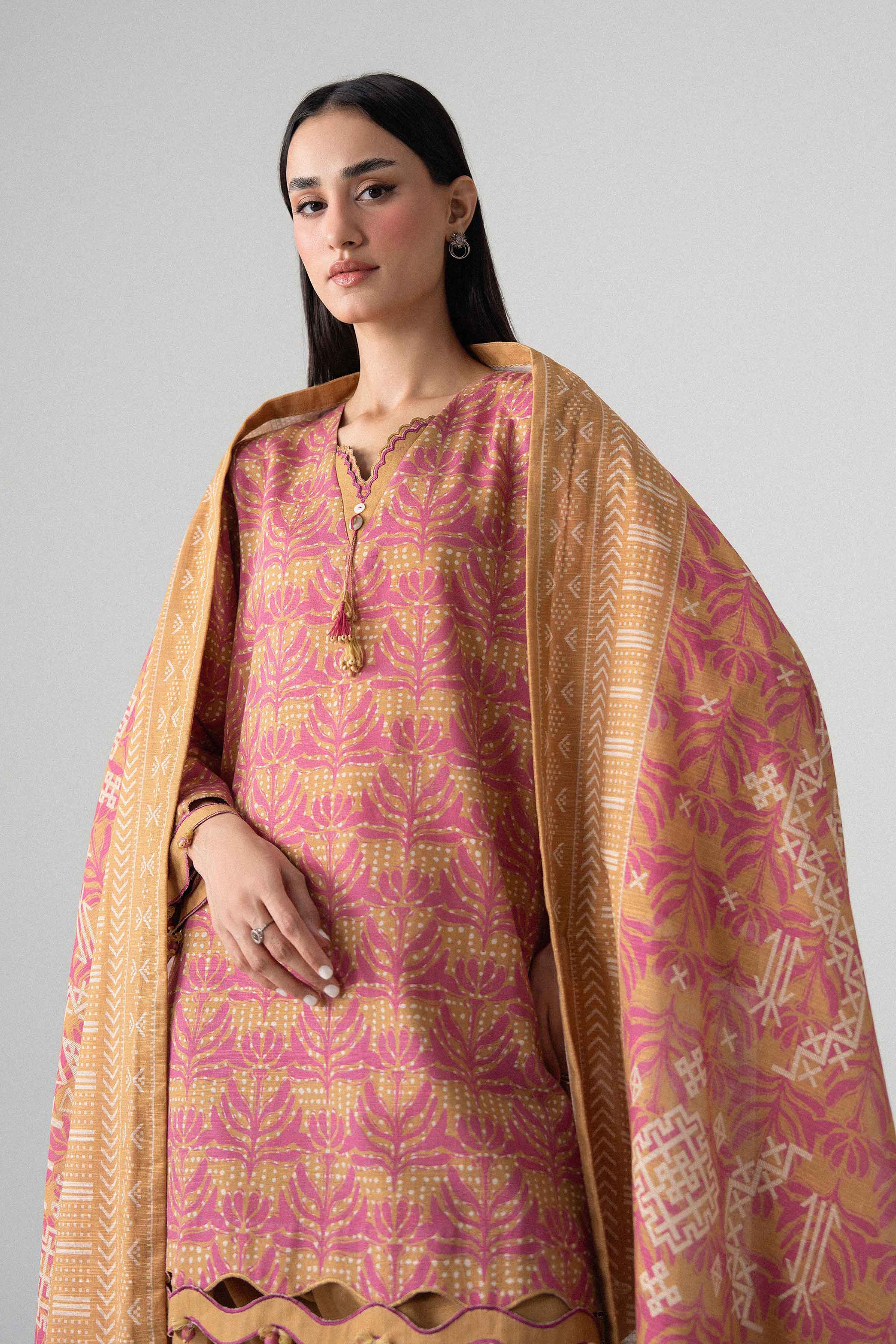 3 Piece - Printed Suit - U3P-NISHA26WV1-18 for Women - Unstitched Collection | Nishat | Shop Online