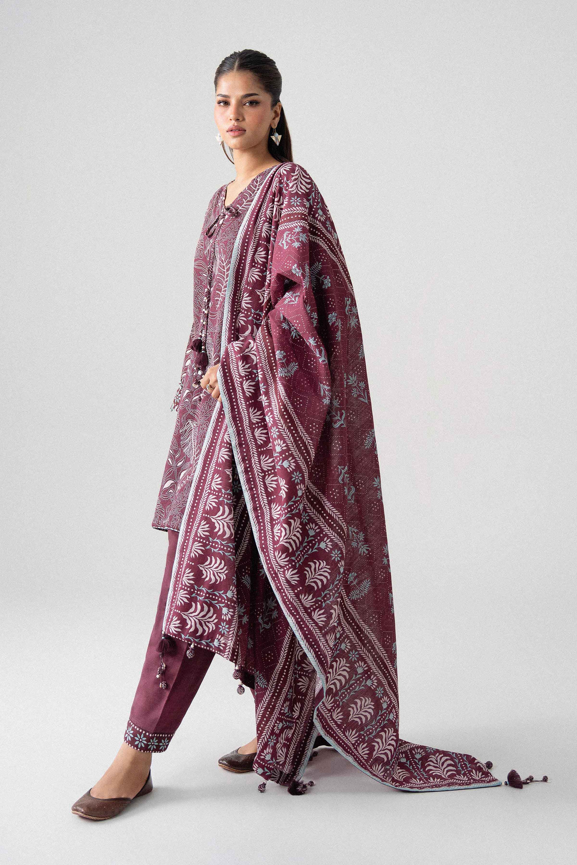 3 Piece - Printed Suit - U3P-NISHA26WV1-19 for Women - Unstitched Collection | Nishat | Shop Online