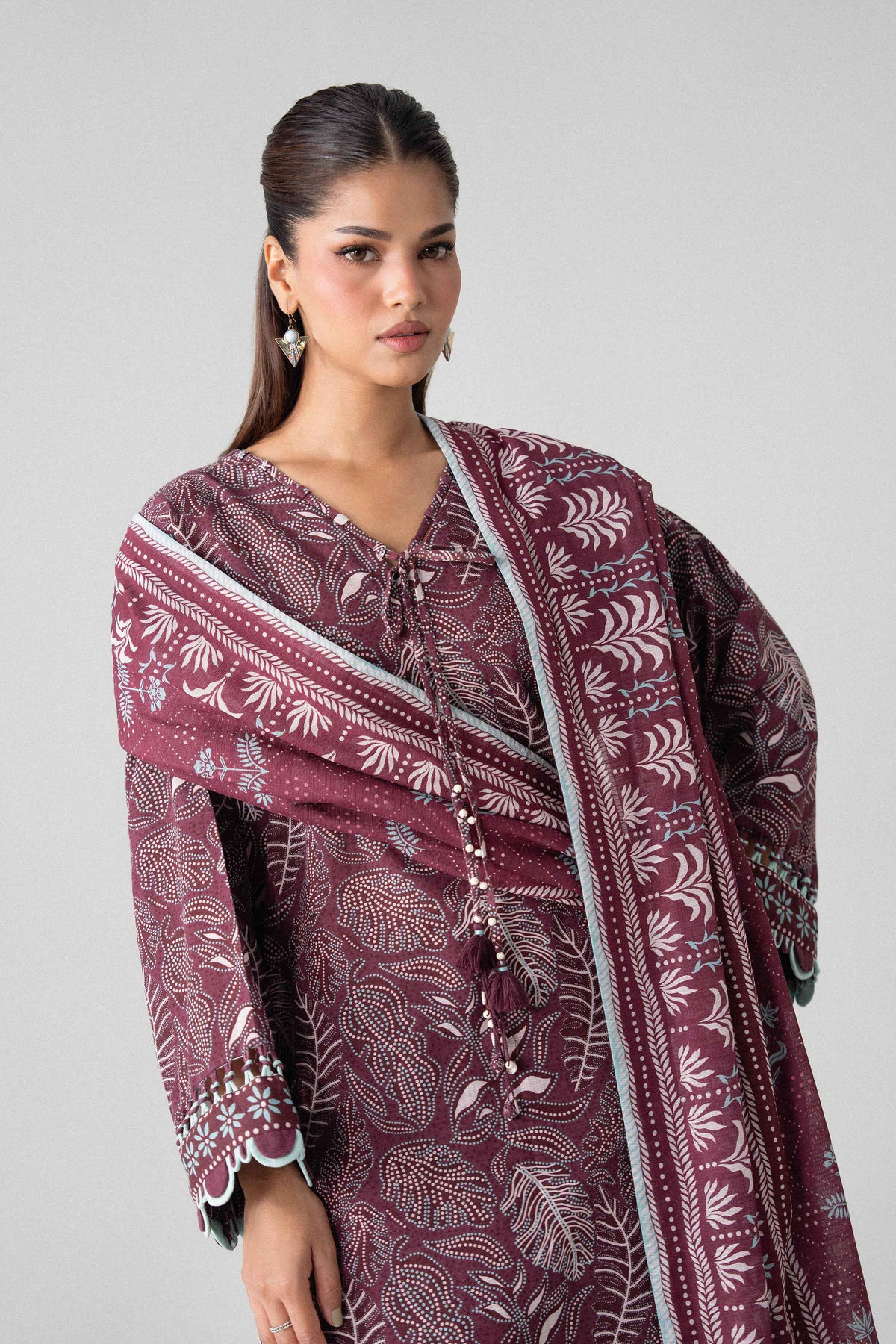 3 Piece - Printed Suit - U3P-NISHA26WV1-19 for Women - Unstitched Collection | Nishat | Shop Online