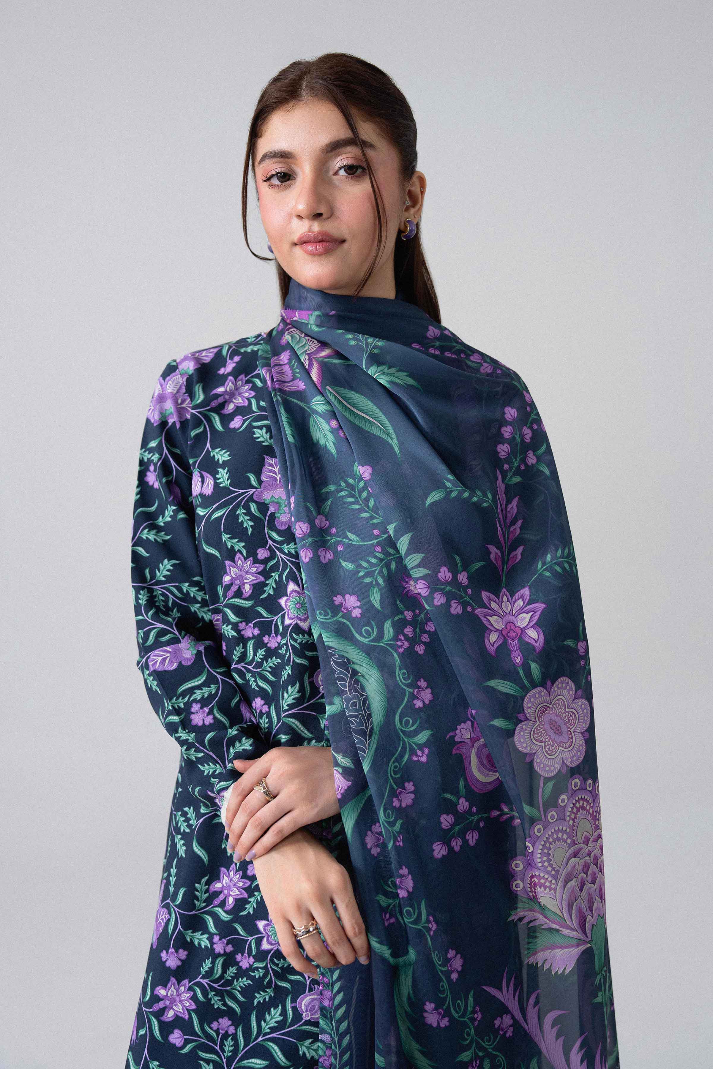 3 Piece - Digital Printed Suit - U3P-NISHA26WV1-2 for Women - Unstitched Collection | Nishat | Shop Online