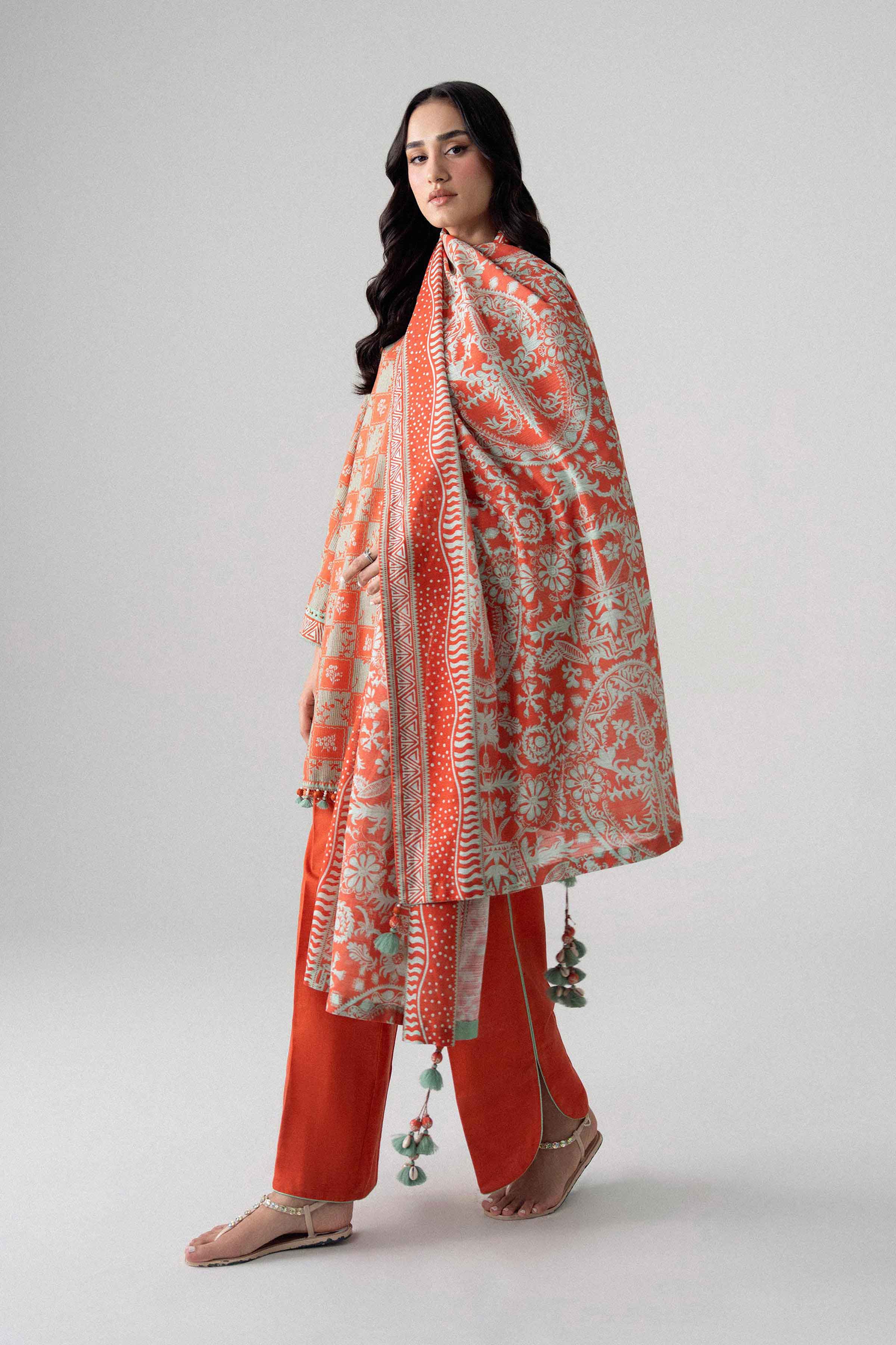 3 Piece - Printed Suit - U3P-NISHA26WV1-20 for Women - Unstitched Collection | Nishat | Shop Online