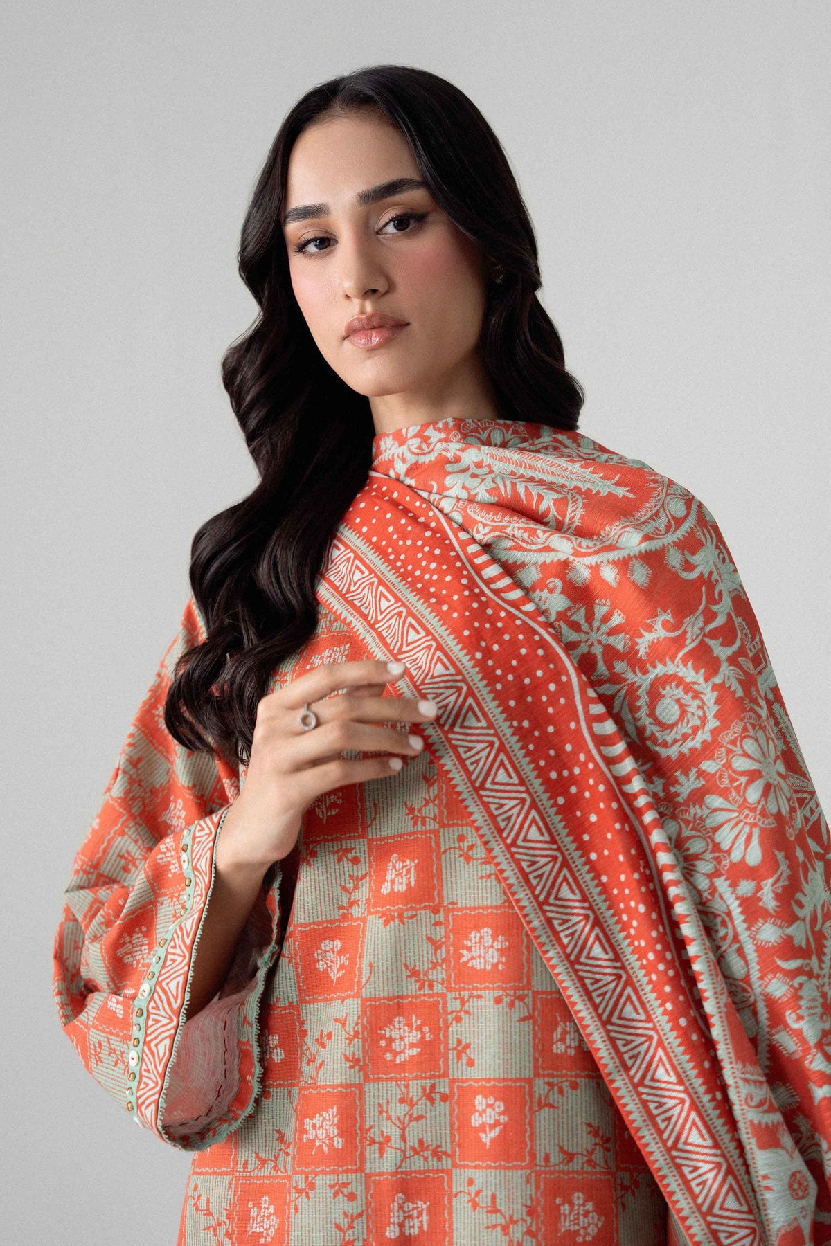3 Piece - Printed Suit - U3P-NISHA26WV1-20 for Women - Unstitched Collection | Nishat | Shop Online