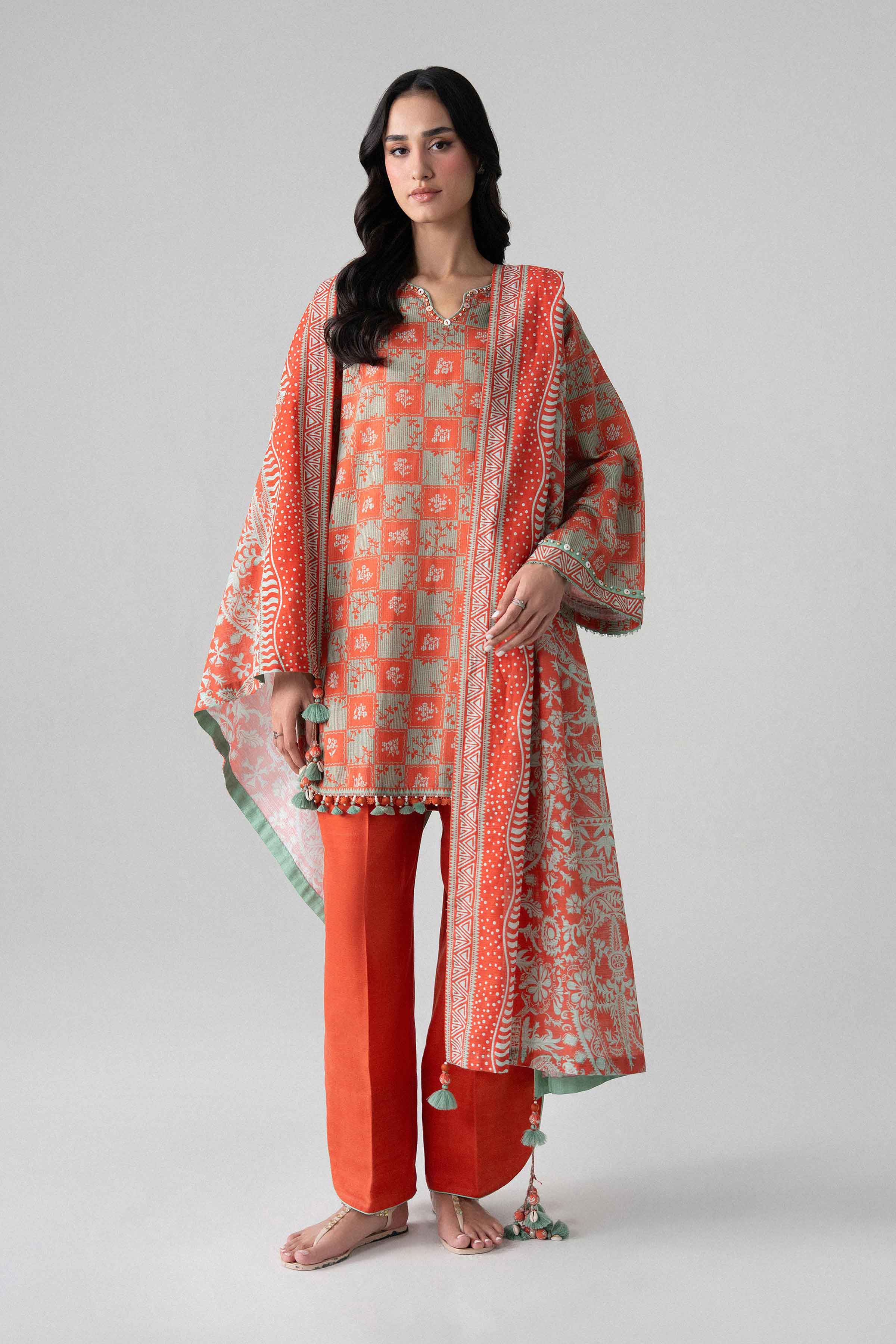 3 Piece - Printed Suit - U3P-NISHA26WV1-20 for Women - Unstitched Collection | Nishat | Shop Online